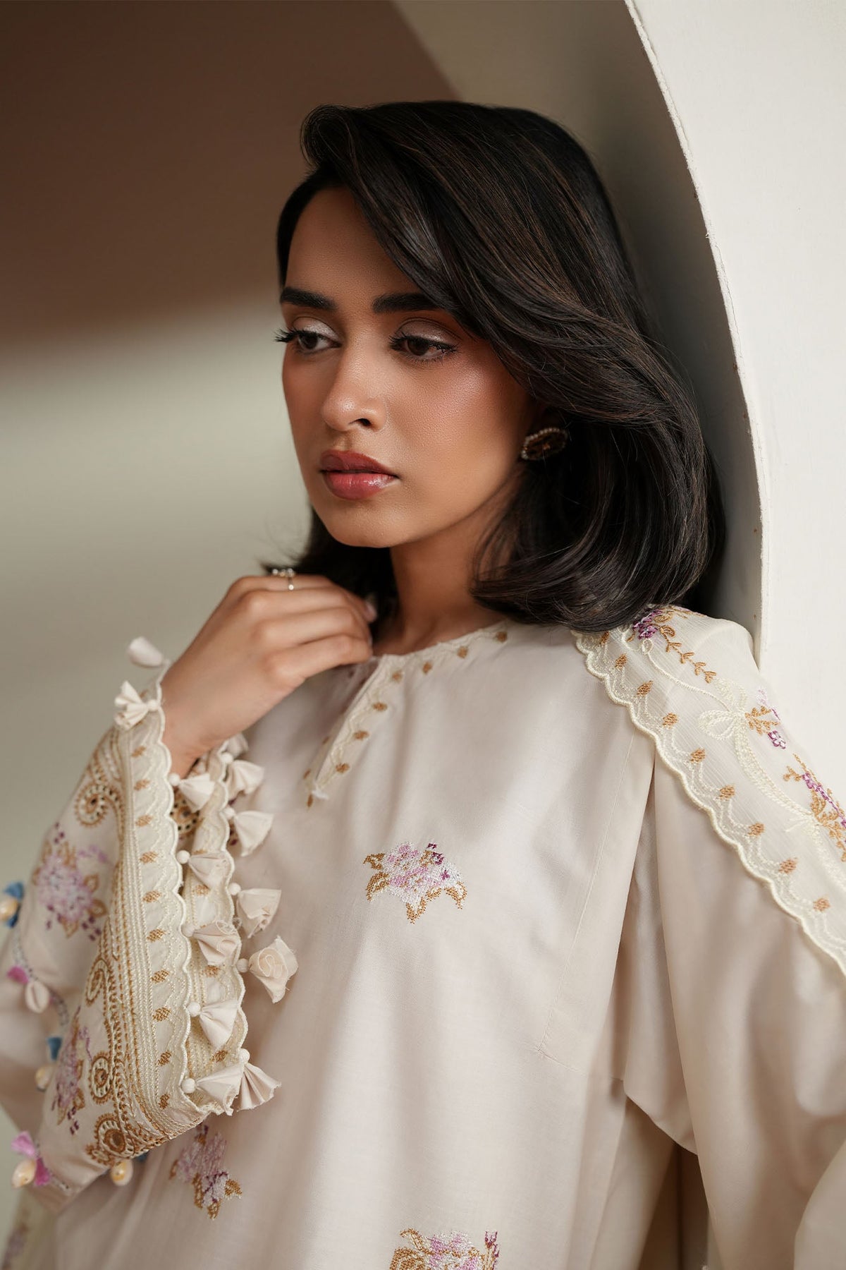 Cross Stitch | Mahiri Embroidered Collection 26 | VORY MOSIAC