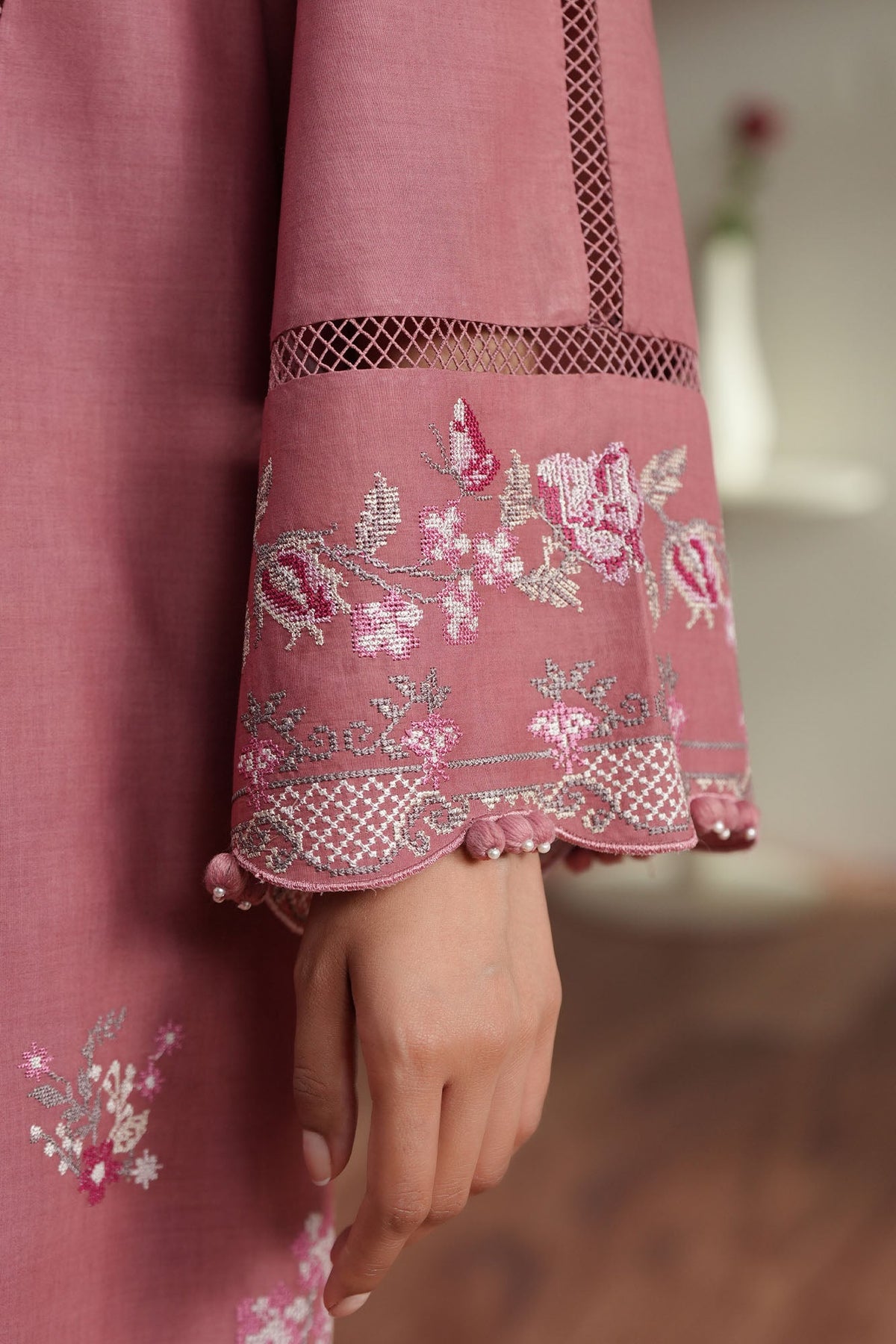 Cross Stitch | Mahiri Embroidered Collection 26 | BLUSH TAPESTRY