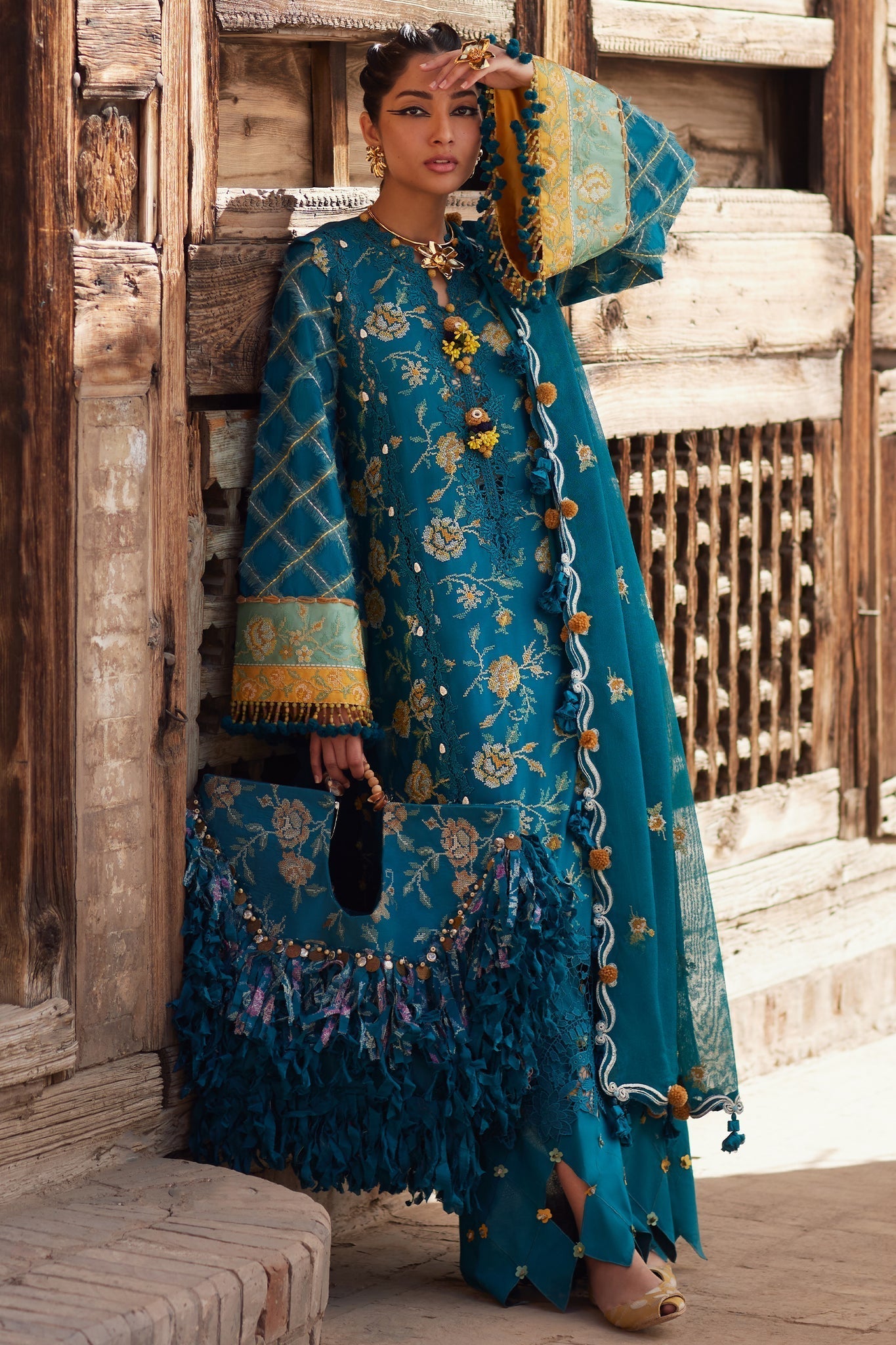 Elan | Luxury Lawn 25 | OPHELIA (EL25-10 A) -  Elan Ladies Clothes - Original Designer Dress - House of Maryam
