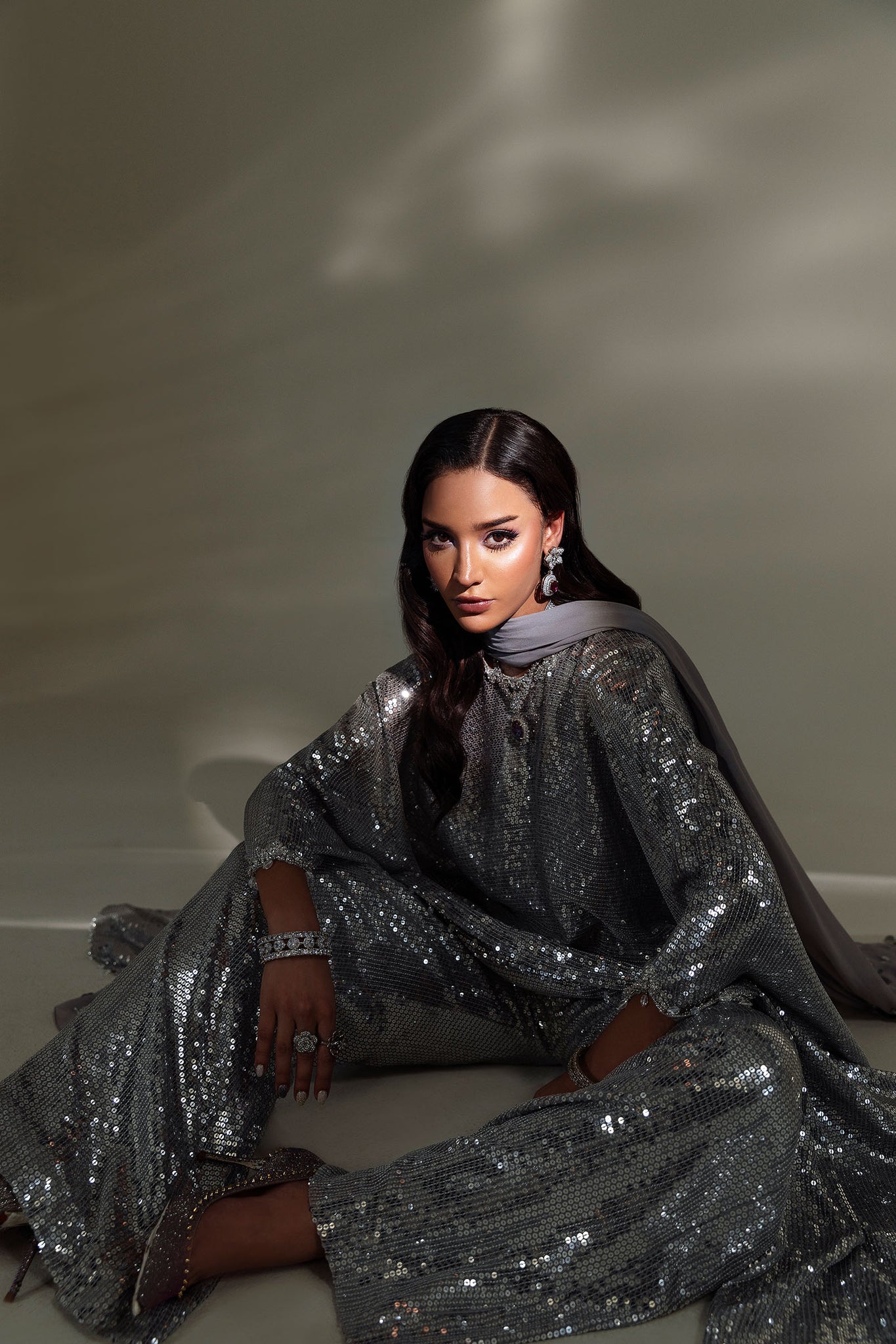 Elan | Lueur Dor | CÉLESTE ARGENTÉE (EP-21404) -  Elan Ladies Clothes - Original Designer Dress - House of Maryam