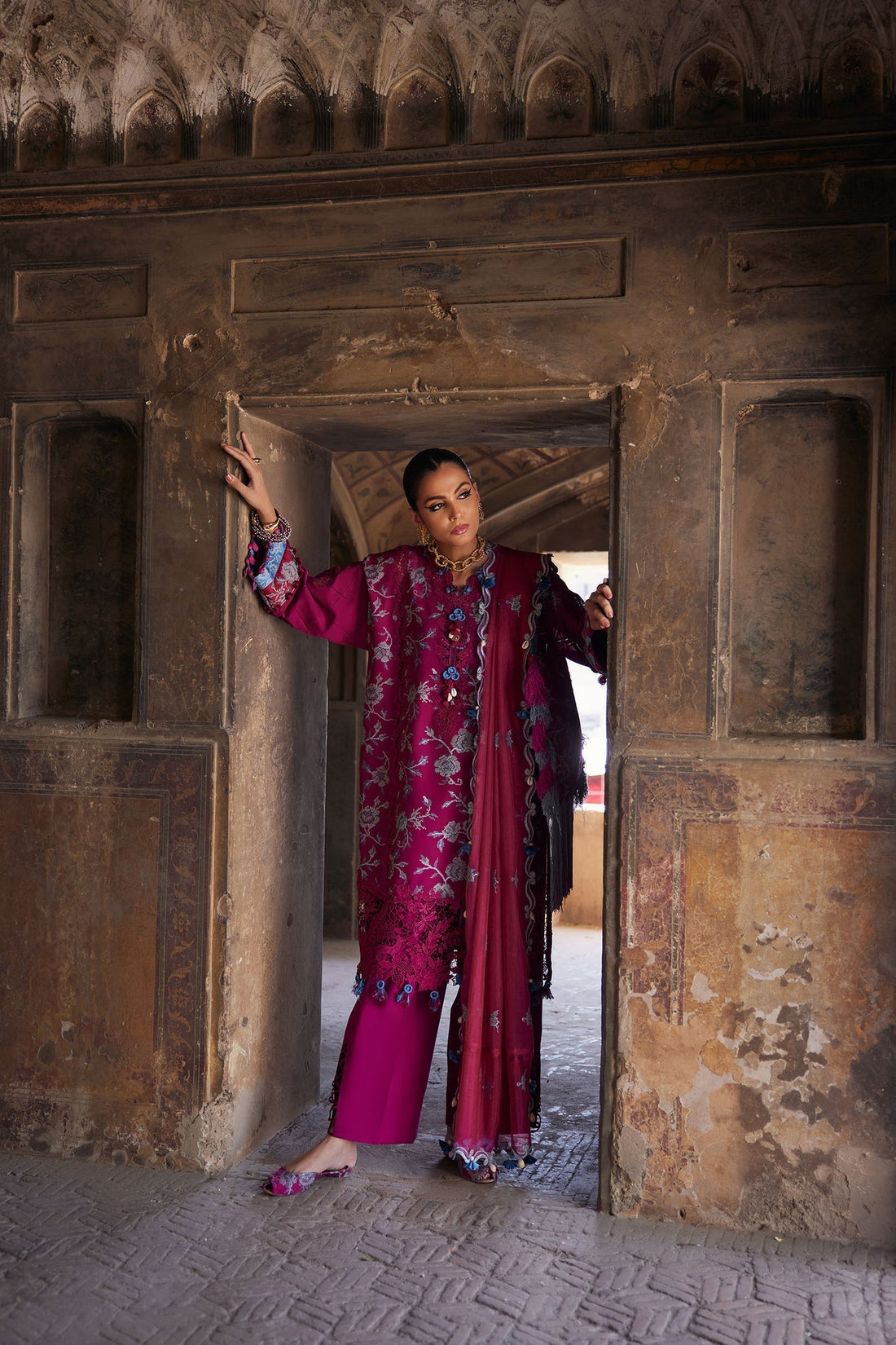 Elan | Luxury Lawn 25 | OPHELIA (EL25-10 B) -  Elan Ladies Clothes - Original Designer Dress - House of Maryam