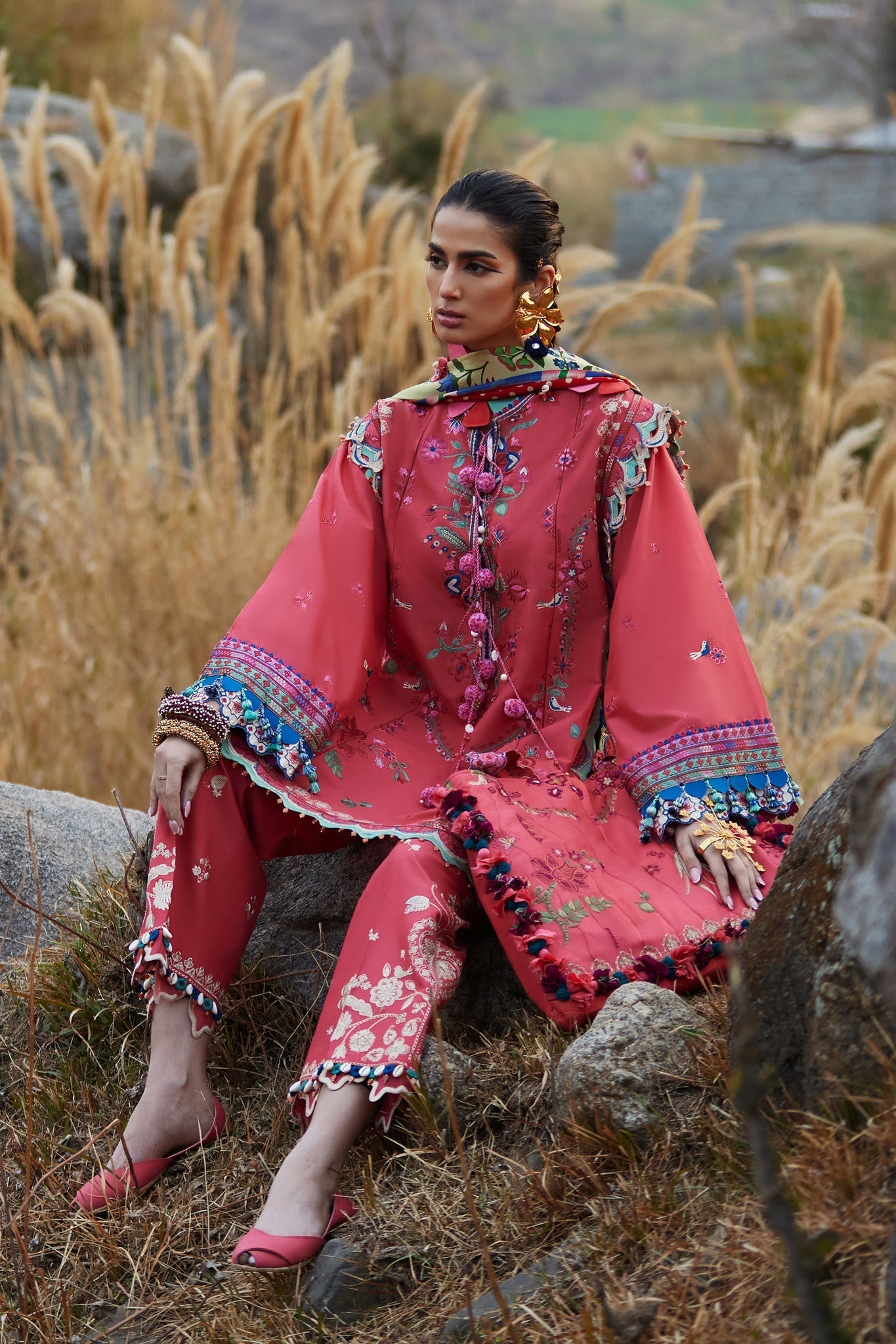 Elan | Luxury Lawn 25 | AURIELLE (EL25-06 B) -  Elan Ladies Clothes - Original Designer Dress - House of Maryam