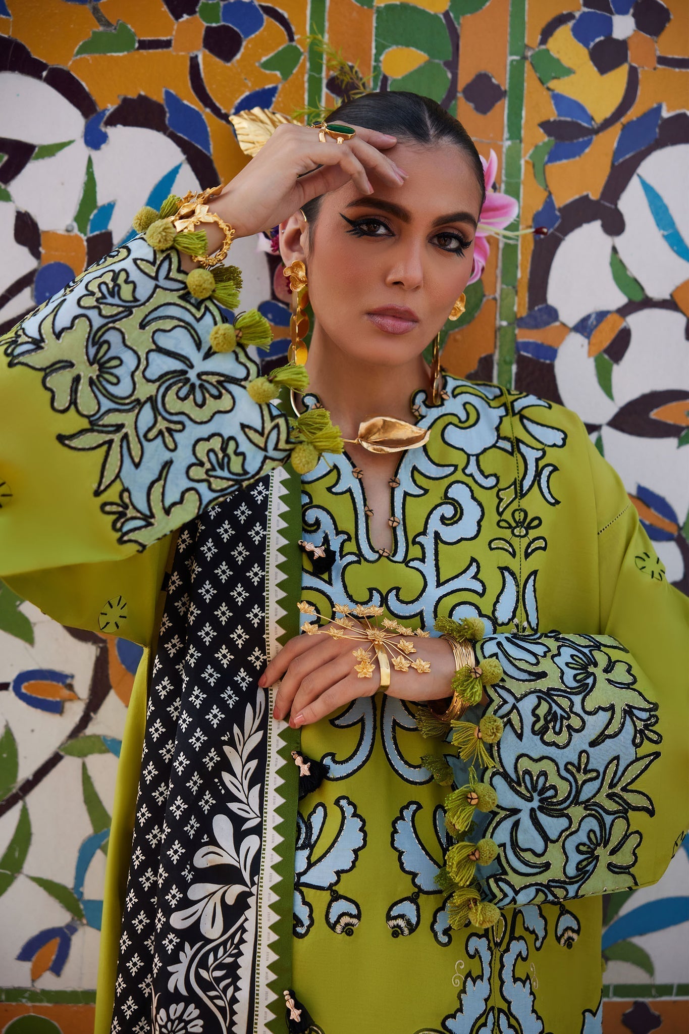 Elan | Luxury Lawn 25 | SOLENE (EL25-03 A) -  Elan Ladies Clothes - Original Designer Dress - House of Maryam