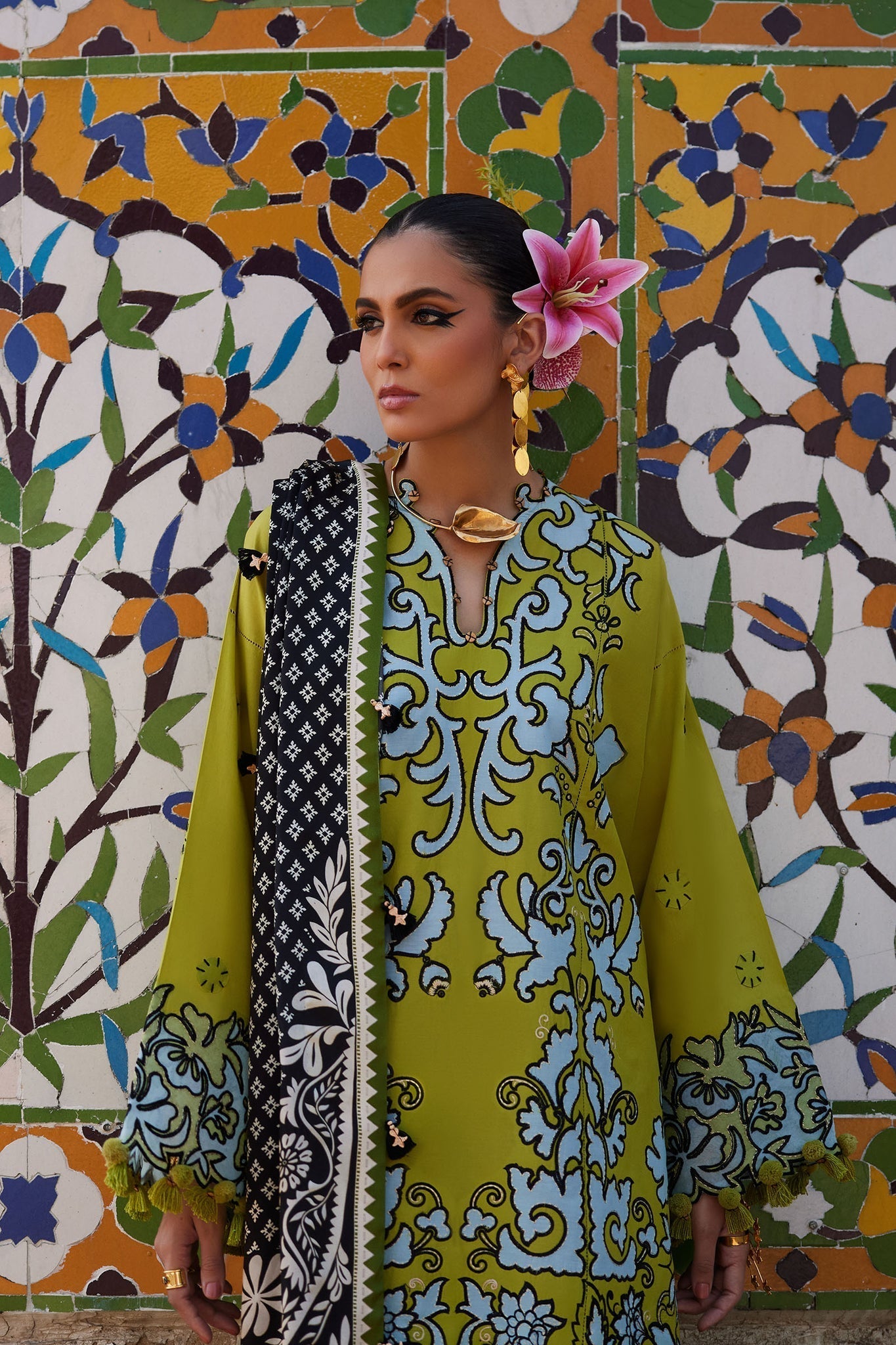 Elan | Luxury Lawn 25 | SOLENE (EL25-03 A) -  Elan Ladies Clothes - Original Designer Dress - House of Maryam