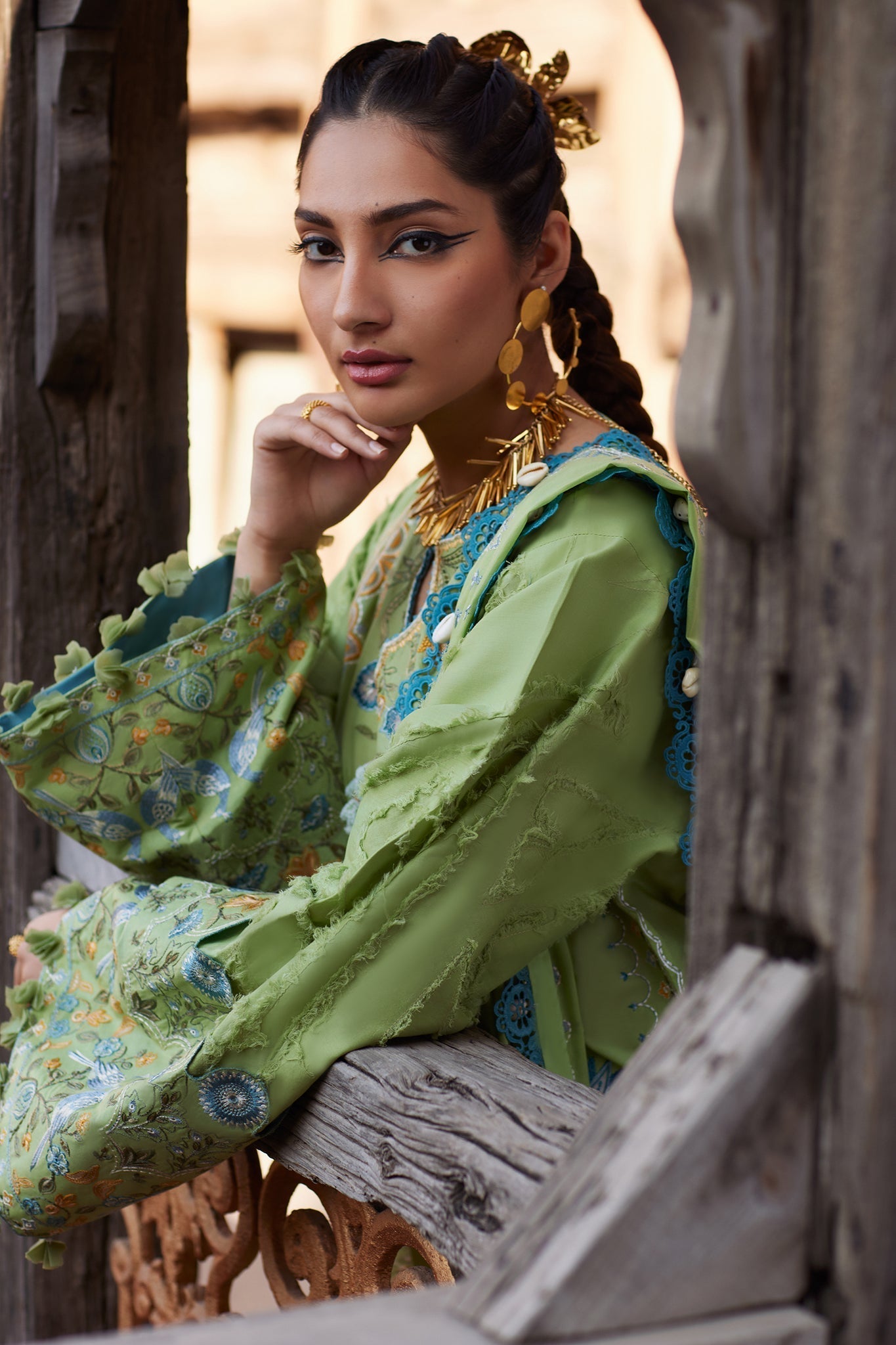 Elan | Luxury Lawn 25 | ISLA BLEU (EL25-11 B) -  Elan Ladies Clothes - Original Designer Dress - House of Maryam