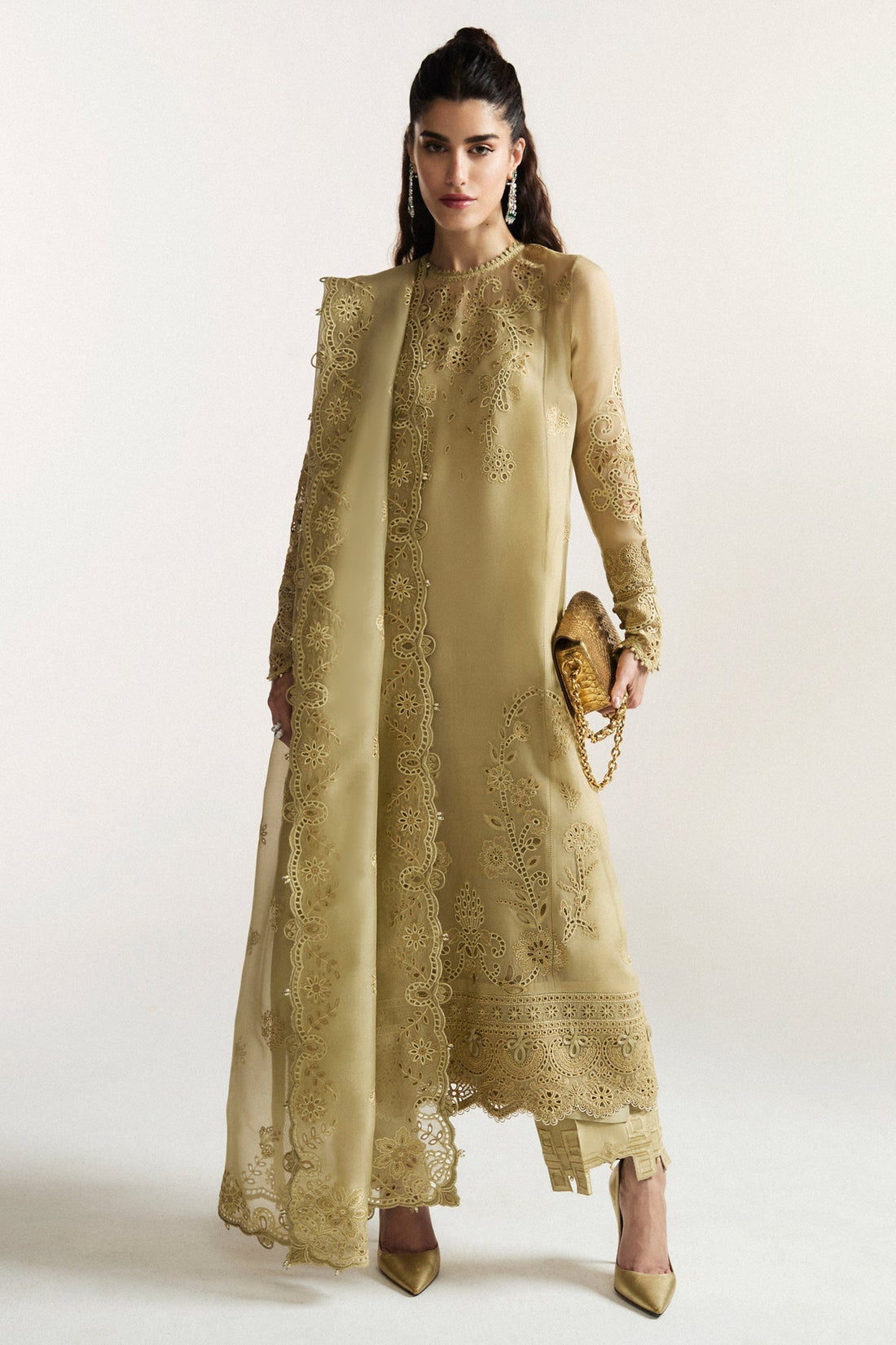 Elan I Vital Ornee I JARDIN SAUGE (EV-21352) -  Elan Ladies Clothes - Original Designer Dress - House of Maryam