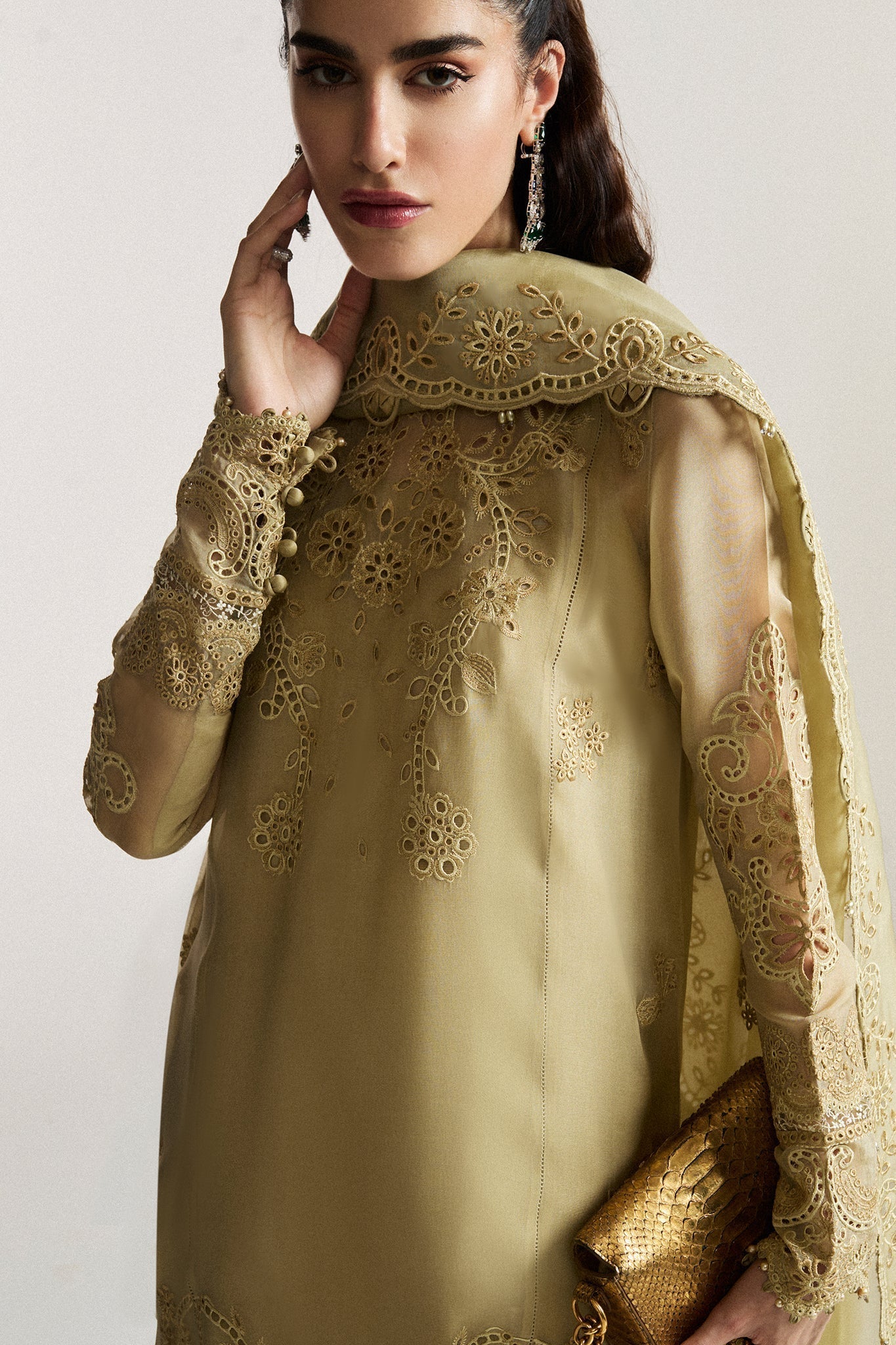 Elan I Vital Ornee I JARDIN SAUGE (EV-21352) -  Elan Ladies Clothes - Original Designer Dress - House of Maryam