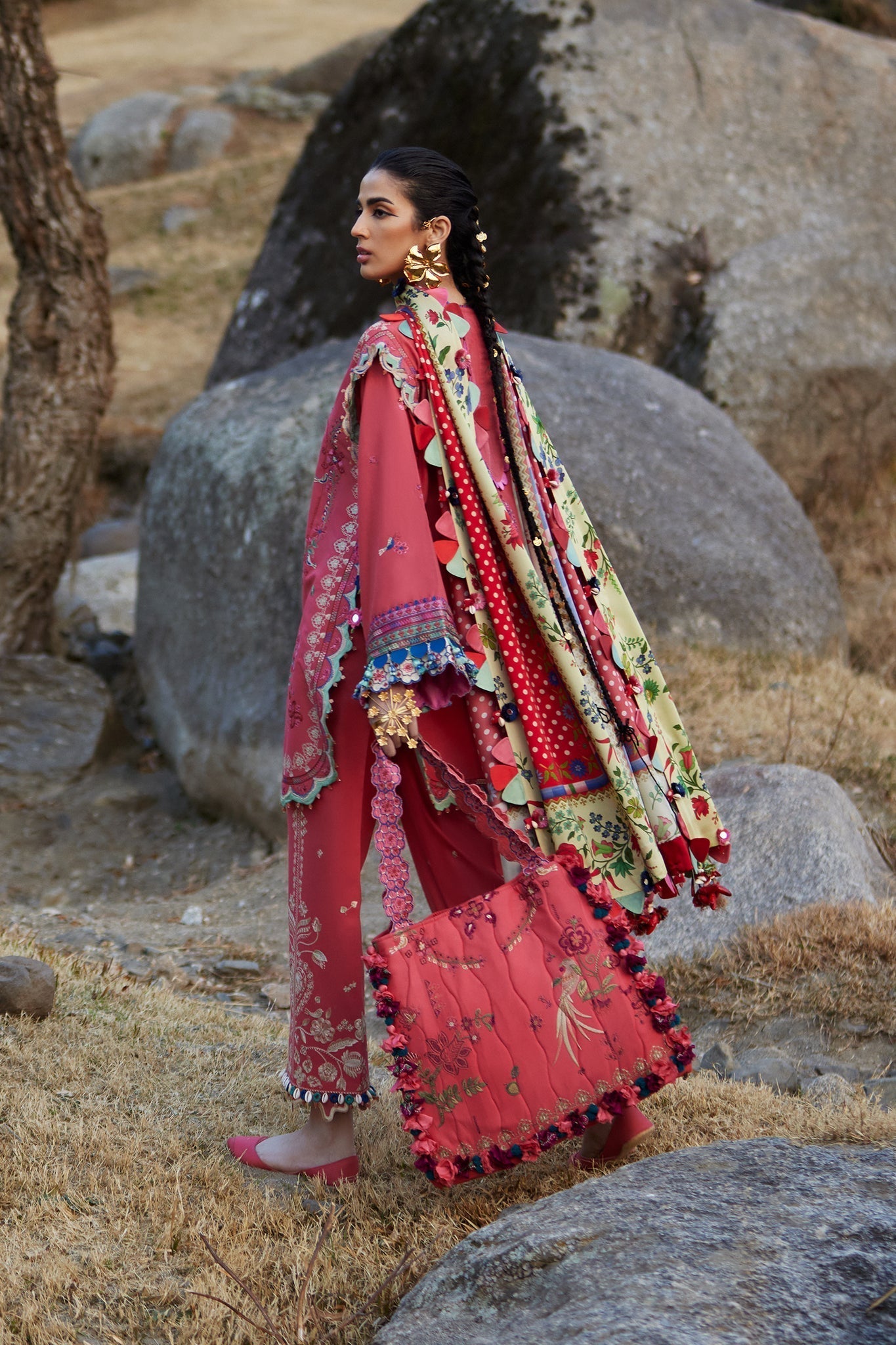 Elan | Luxury Lawn 25 | AURIELLE (EL25-06 B) -  Elan Ladies Clothes - Original Designer Dress - House of Maryam