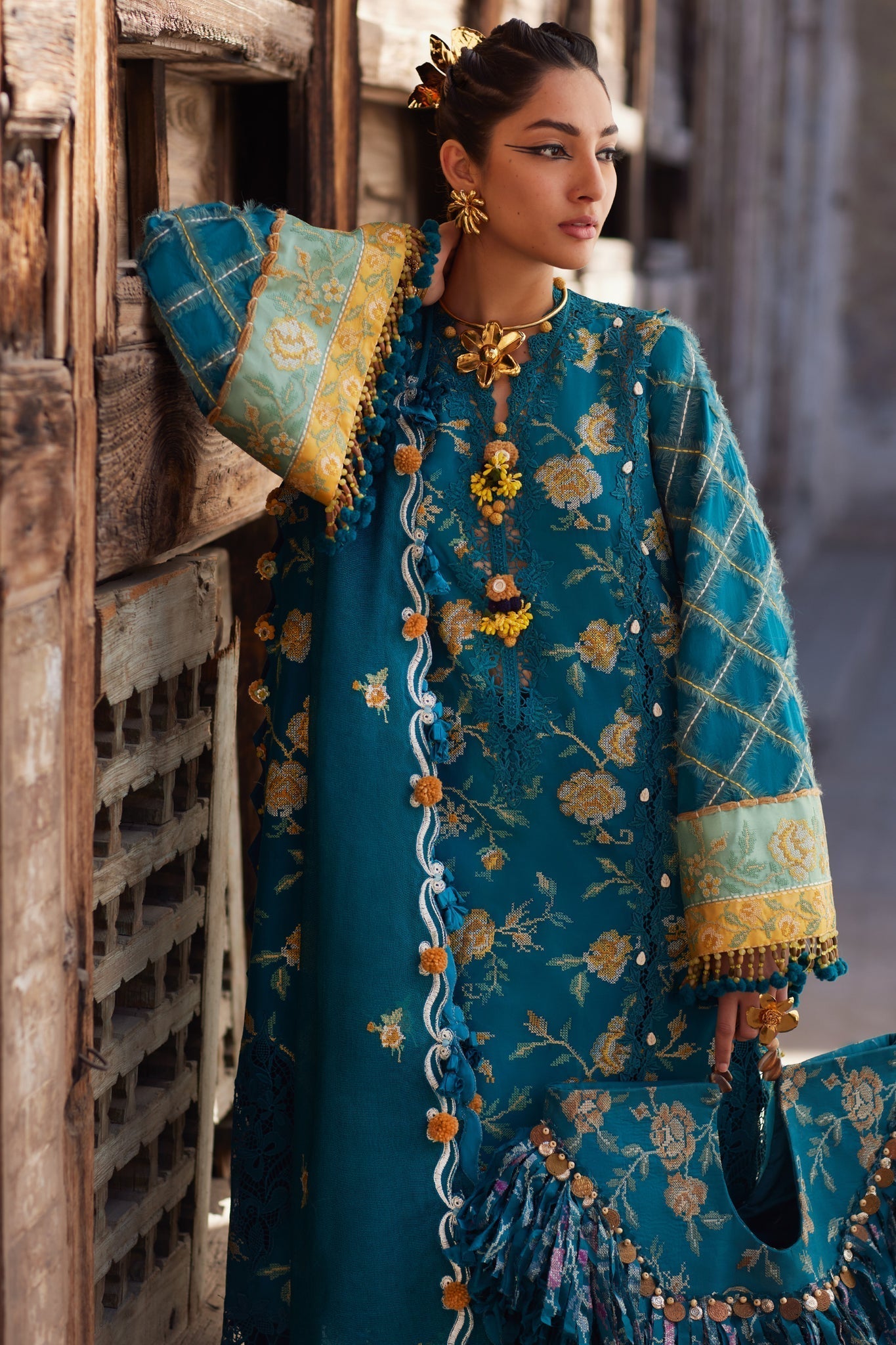 Elan | Luxury Lawn 25 | OPHELIA (EL25-10 A) -  Elan Ladies Clothes - Original Designer Dress - House of Maryam