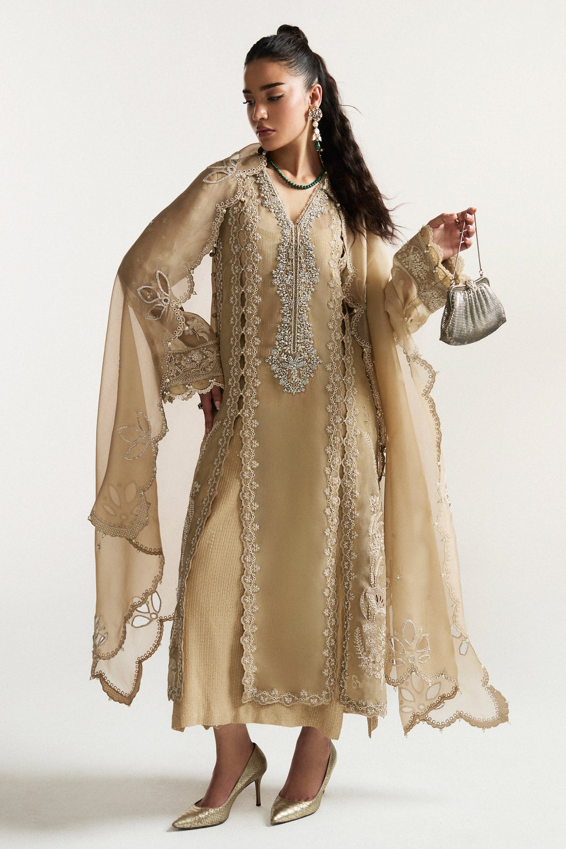 Elan I Vital Ornee I SOLEIL ÉLIXIR (EV-21372) -  Elan Ladies Clothes - Original Designer Dress - House of Maryam