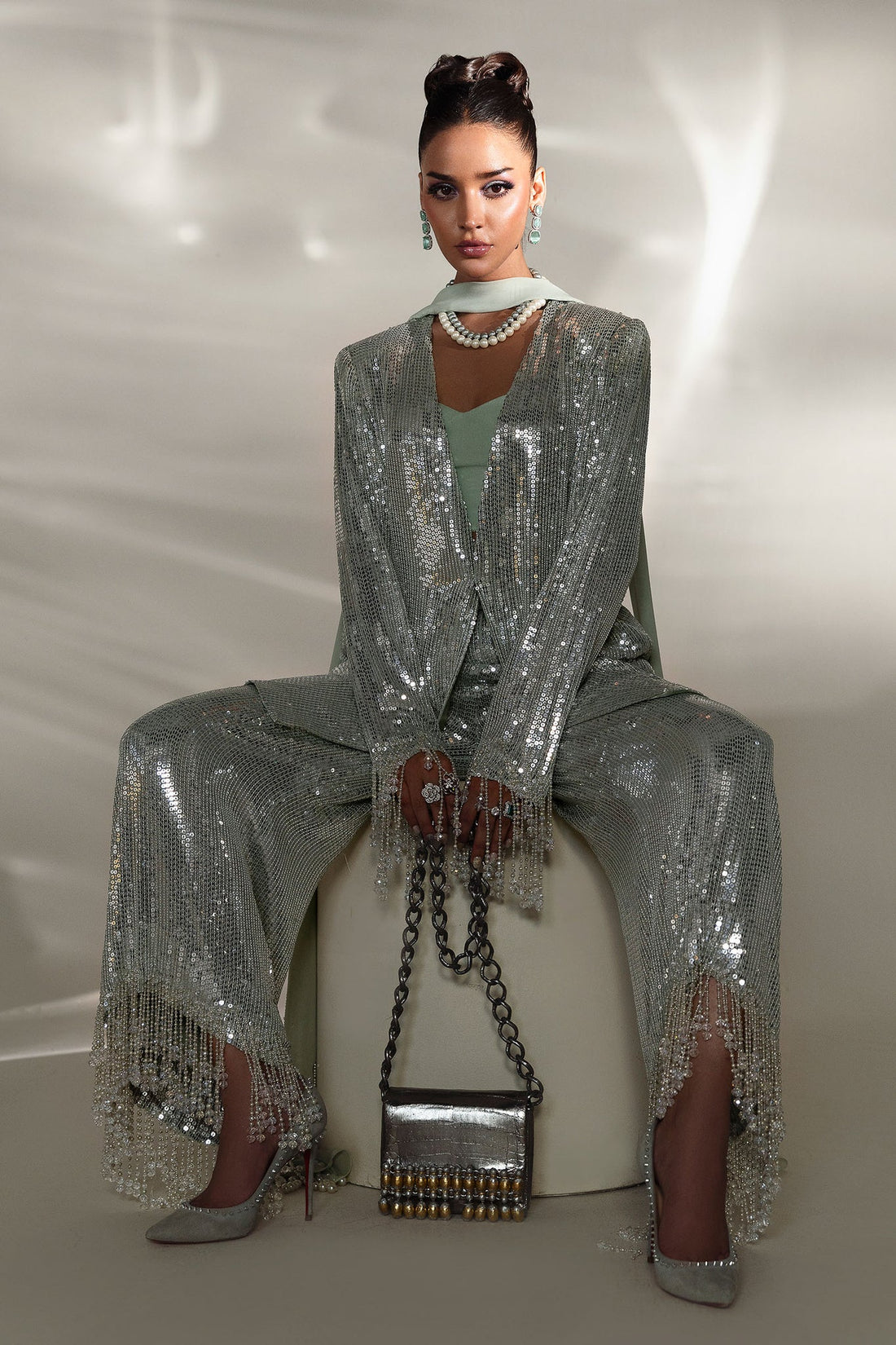 Elan | Lueur Dor | JARDIN DE GIVRE (EP-21405) -  Elan Ladies Clothes - Original Designer Dress - House of Maryam