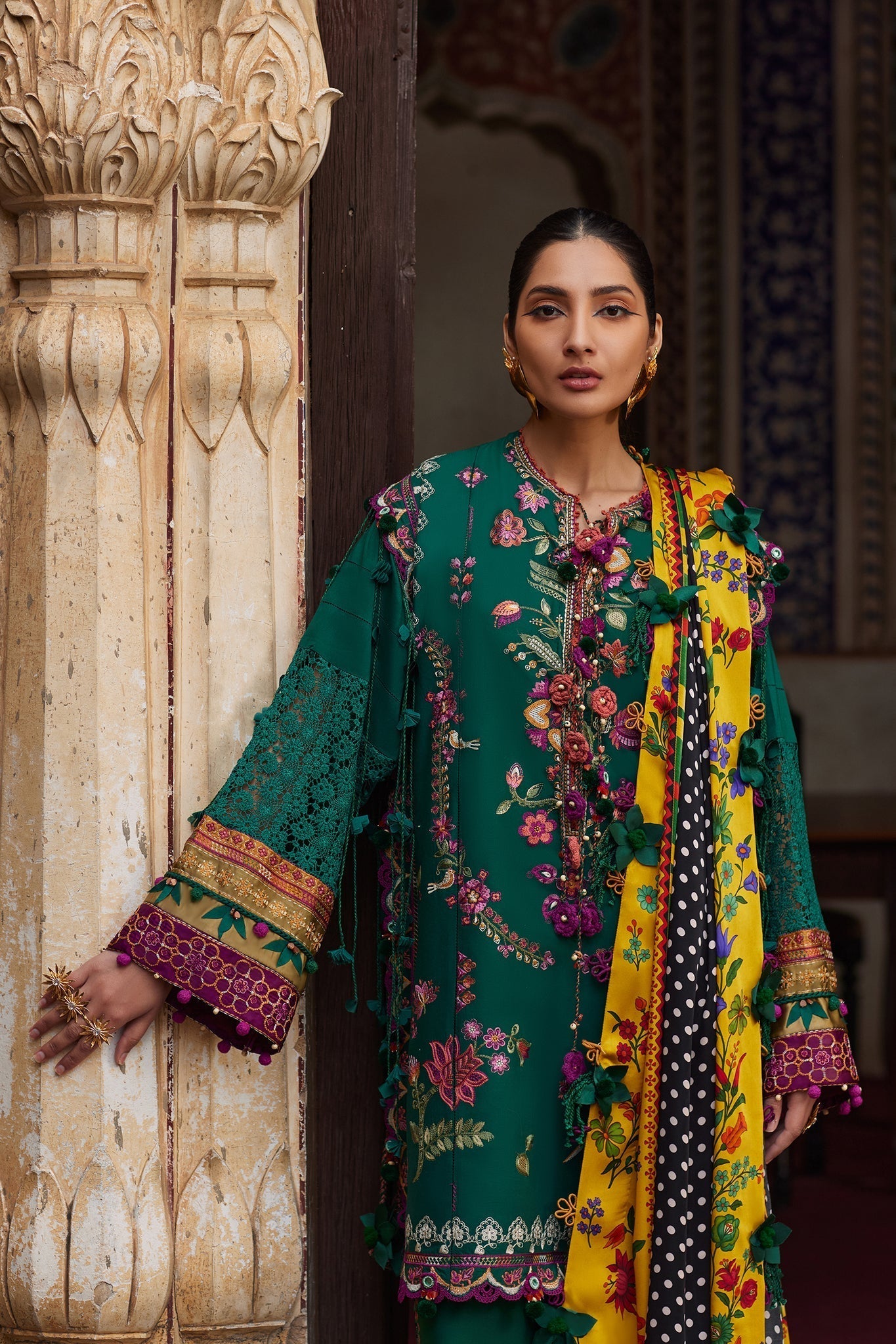 Elan | Luxury Lawn 25 | AURIELLE (EL25-06 A) -  Elan Ladies Clothes - Original Designer Dress - House of Maryam
