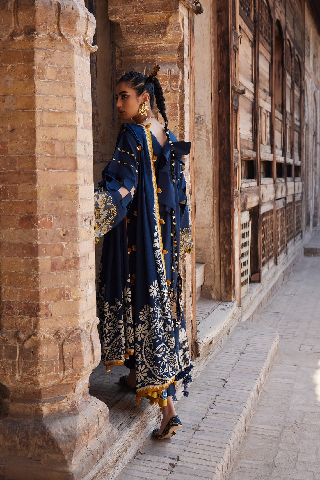 Elan | Luxury Lawn 25 | SOLENE (EL25-03 B) -  Elan Ladies Clothes - Original Designer Dress - House of Maryam