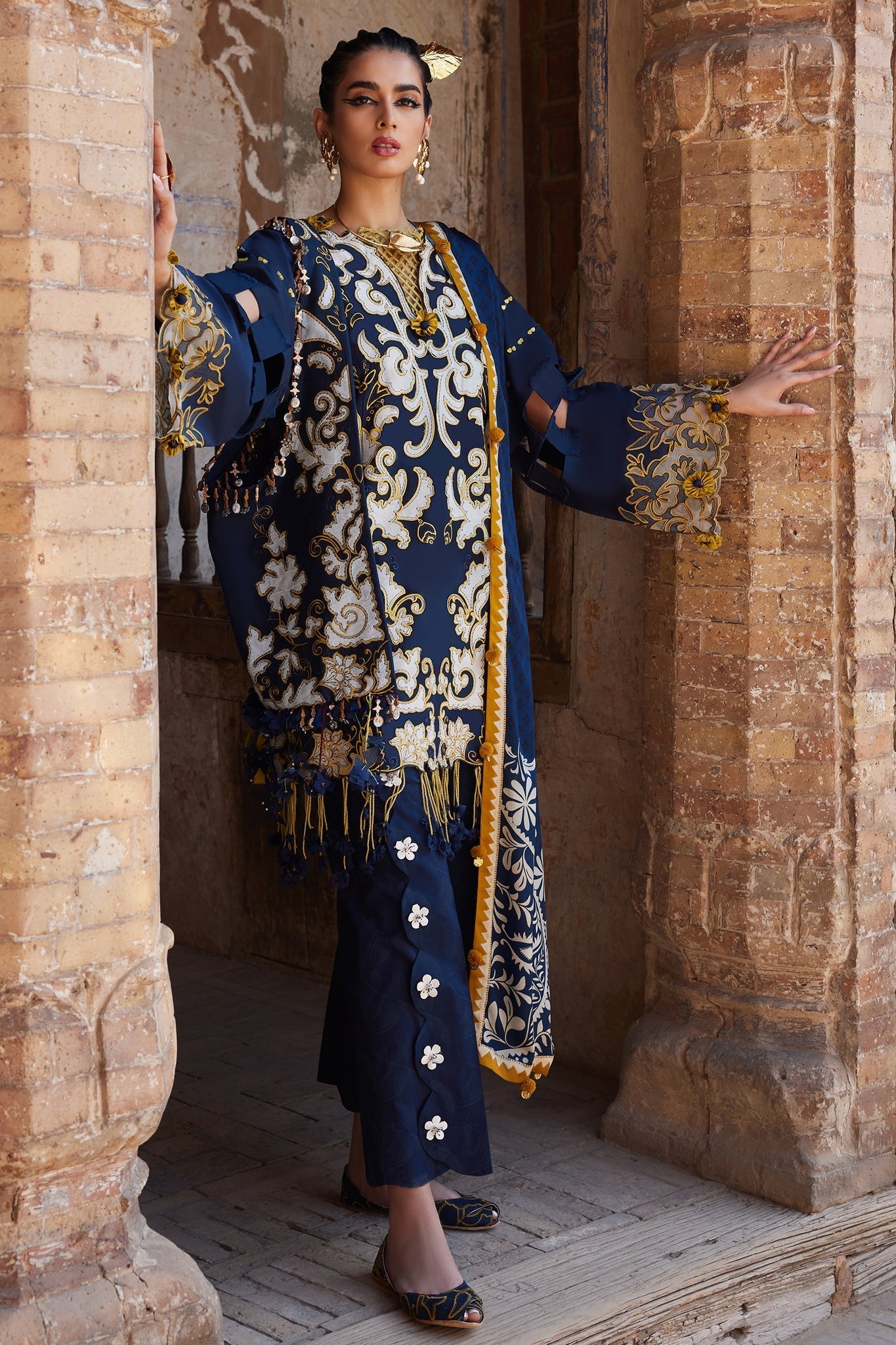 Elan | Luxury Lawn 25 | SOLENE (EL25-03 B) -  Elan Ladies Clothes - Original Designer Dress - House of Maryam