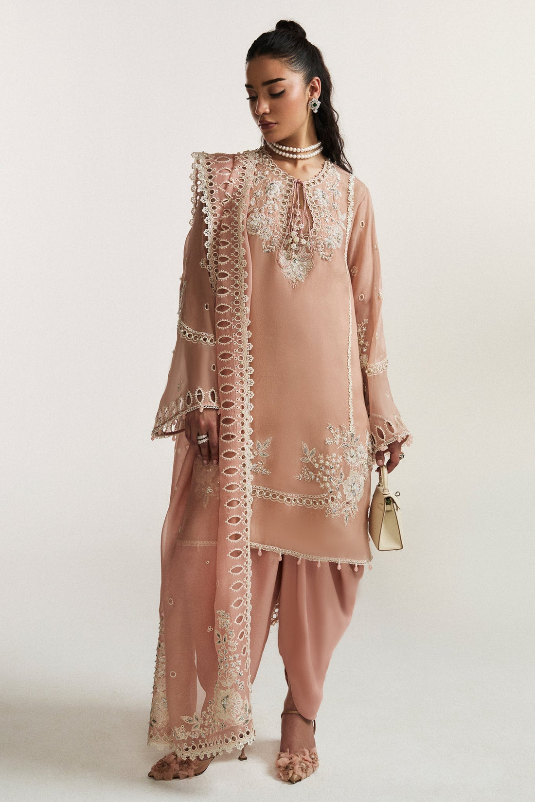Elan I Vital Ornee I FLEUR DE ROSÉ (EV-21358) -  Elan Ladies Clothes - Original Designer Dress - House of Maryam