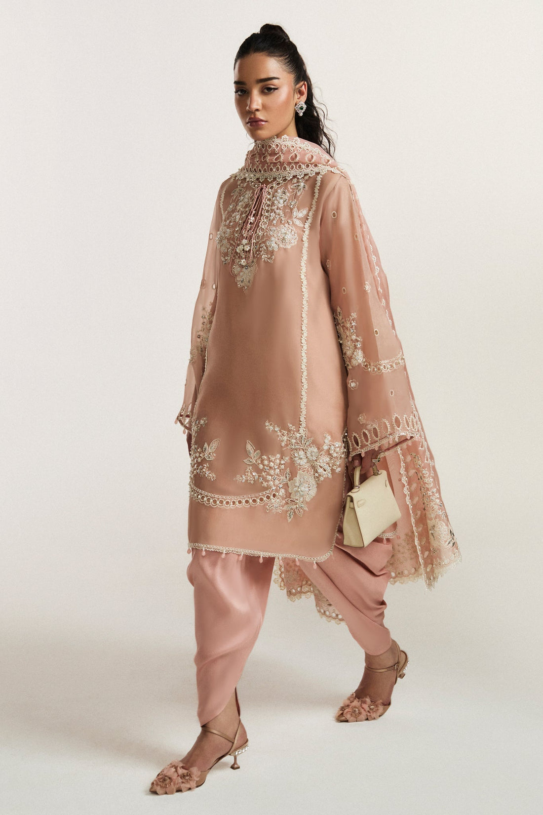 Elan I Vital Ornee I FLEUR DE ROSÉ (EV-21358) -  Elan Ladies Clothes - Original Designer Dress - House of Maryam