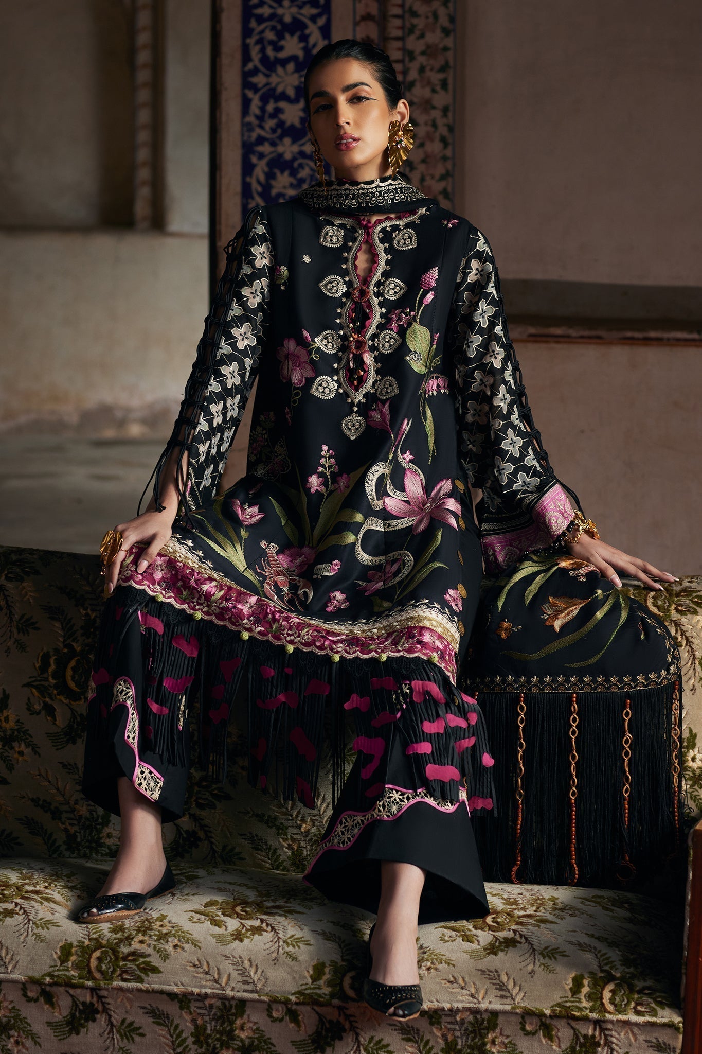 Elan | Luxury Lawn 25 | AZUREH (EL25-04 A) -  Elan Ladies Clothes - Original Designer Dress - House of Maryam