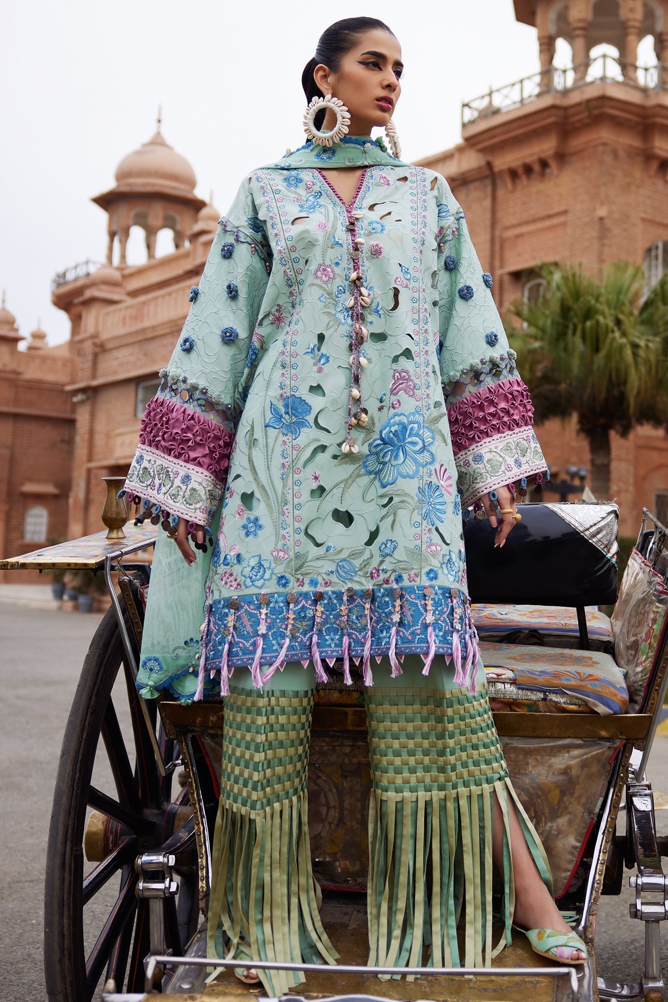Elan | Luxury Lawn 25 | AMARA (EL25-09 B) -  Elan Ladies Clothes - Original Designer Dress - House of Maryam