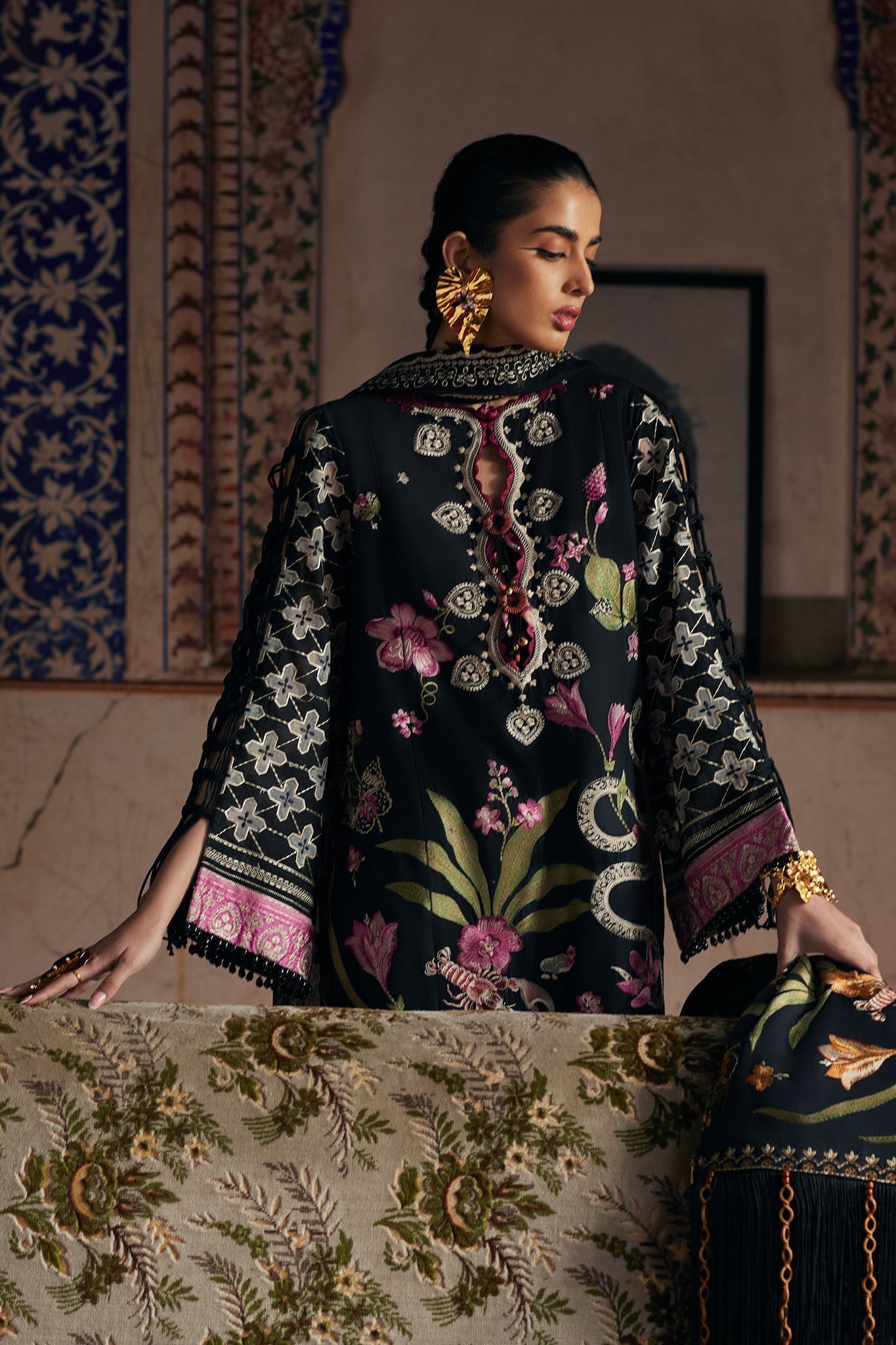 Elan | Luxury Lawn 25 | AZUREH (EL25-04 A) -  Elan Ladies Clothes - Original Designer Dress - House of Maryam