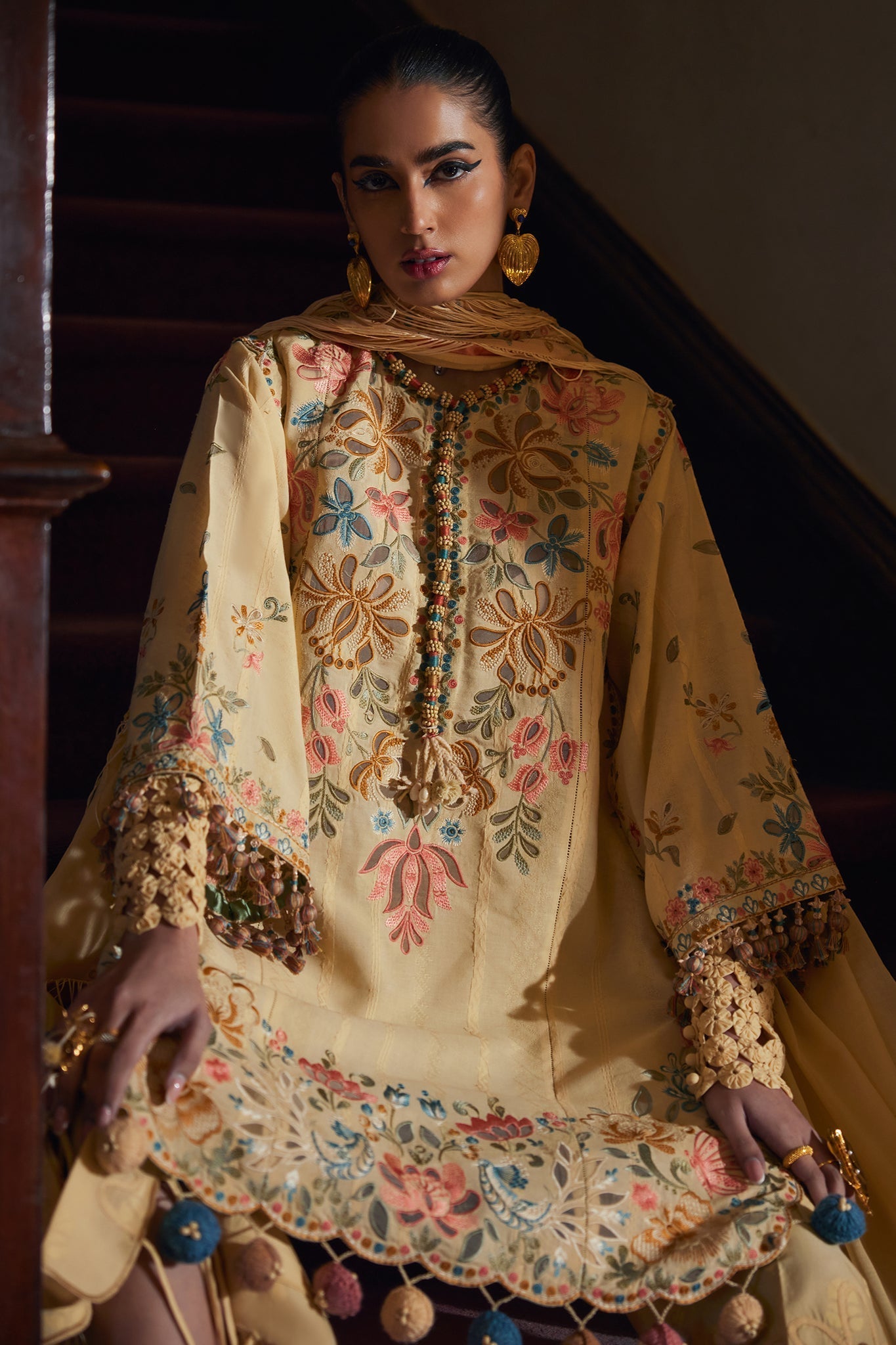 Elan | Luxury Lawn 25 | ZAHARA (EL25-07 A) -  Elan Ladies Clothes - Original Designer Dress - House of Maryam