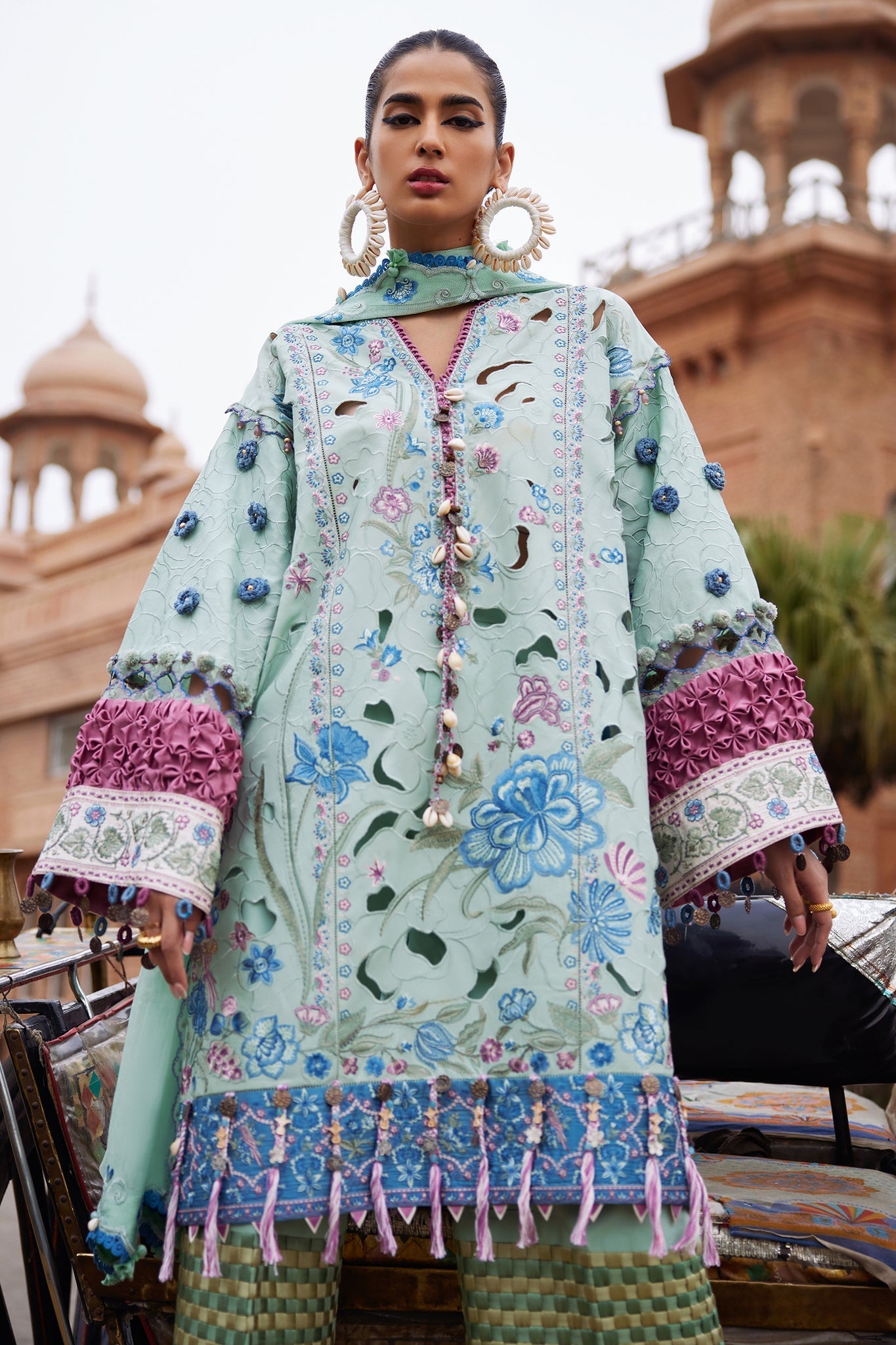 Elan | Luxury Lawn 25 | AMARA (EL25-09 B) -  Elan Ladies Clothes - Original Designer Dress - House of Maryam