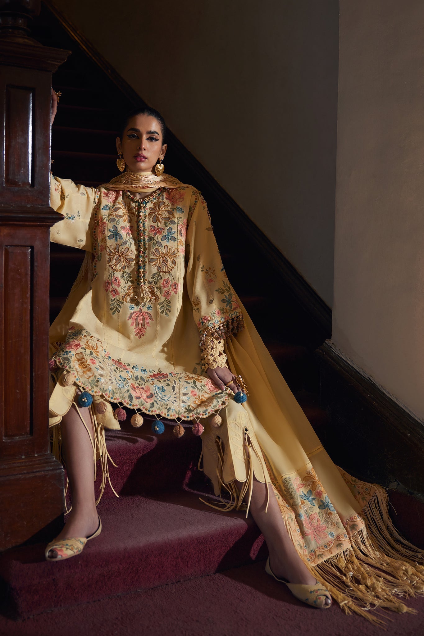 Elan | Luxury Lawn 25 | ZAHARA (EL25-07 A) -  Elan Ladies Clothes - Original Designer Dress - House of Maryam