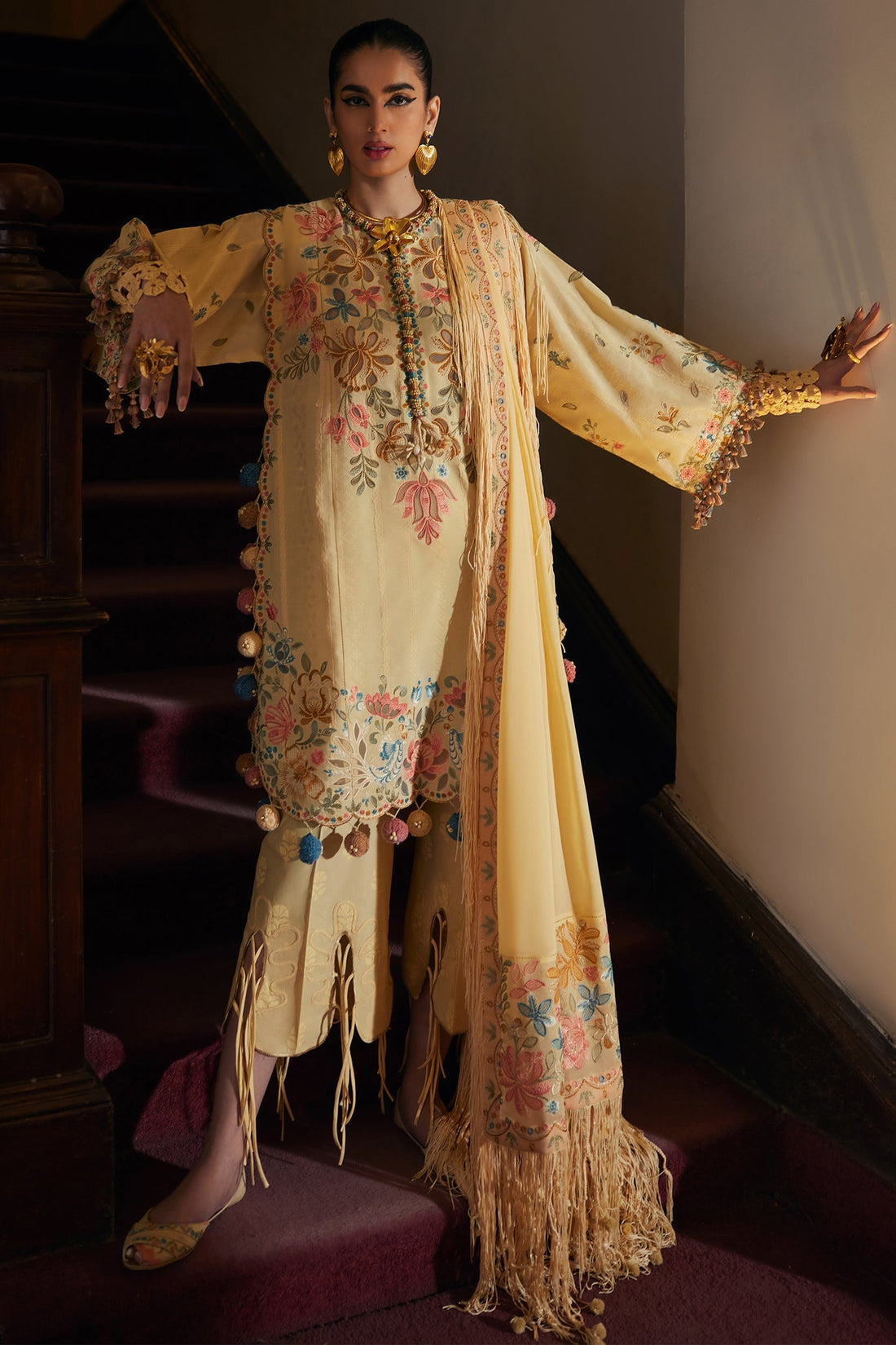 Elan | Luxury Lawn 25 | ZAHARA (EL25-07 A) -  Elan Ladies Clothes - Original Designer Dress - House of Maryam