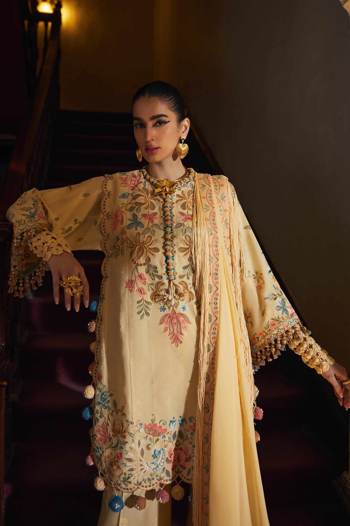 Elan | Luxury Lawn 25 | ZAHARA (EL25-07 A) -  Elan Ladies Clothes - Original Designer Dress - House of Maryam