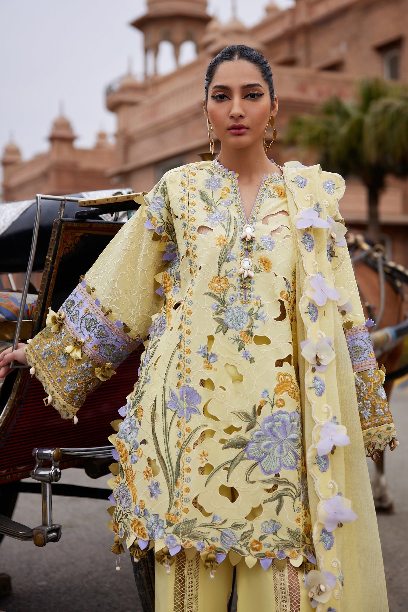 Elan | Luxury Lawn 25 | AMARA (EL25-09 A) -  Elan Ladies Clothes - Original Designer Dress - House of Maryam