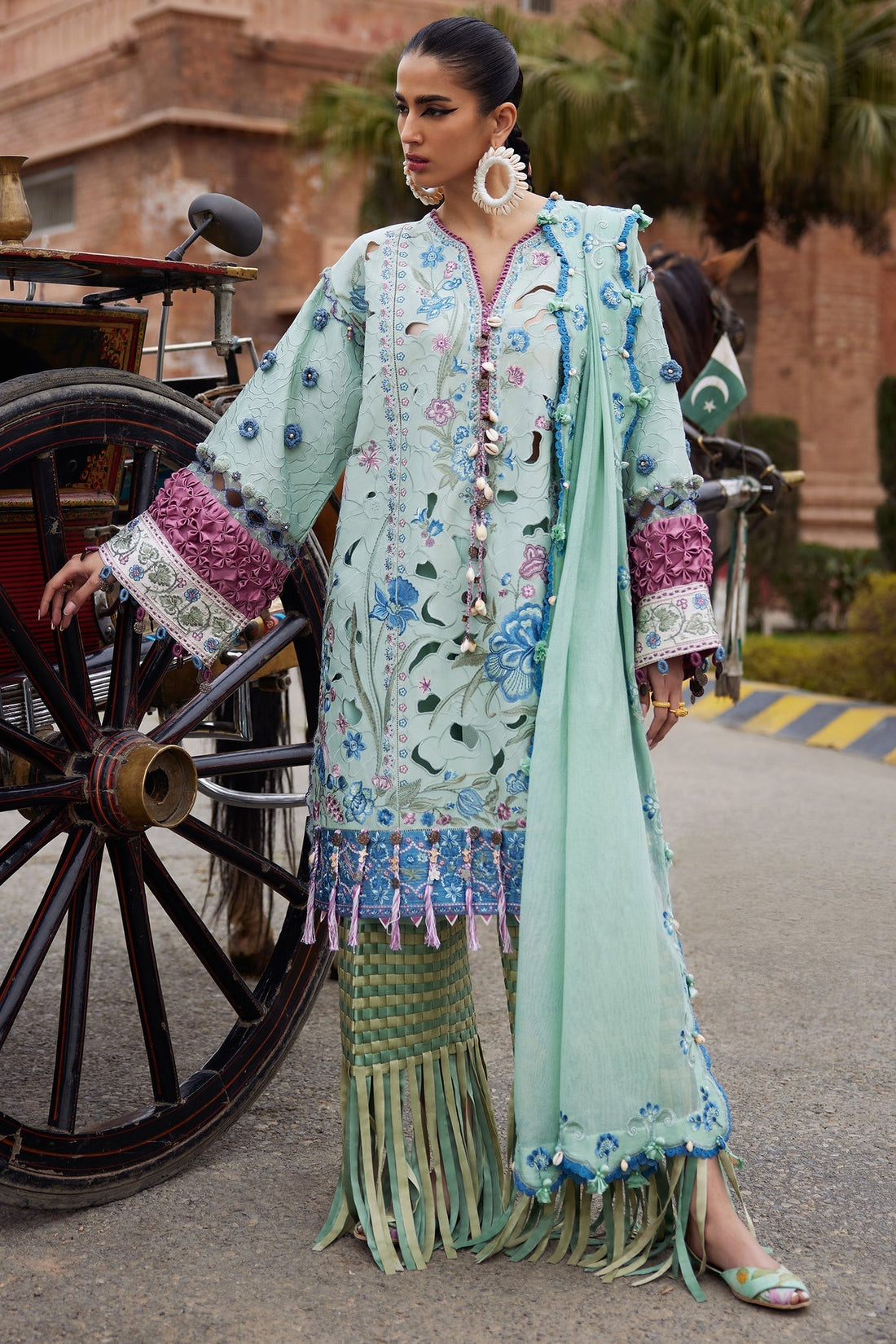 Elan | Luxury Lawn 25 | AMARA (EL25-09 B) -  Elan Ladies Clothes - Original Designer Dress - House of Maryam