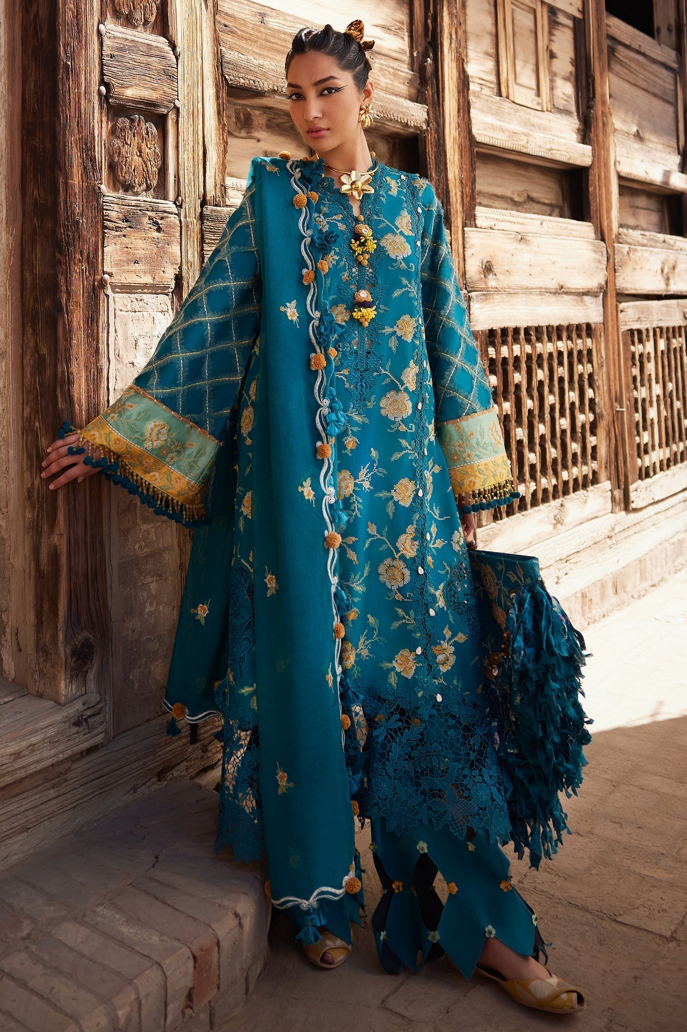 Elan | Luxury Lawn 25 | OPHELIA (EL25-10 A) -  Elan Ladies Clothes - Original Designer Dress - House of Maryam