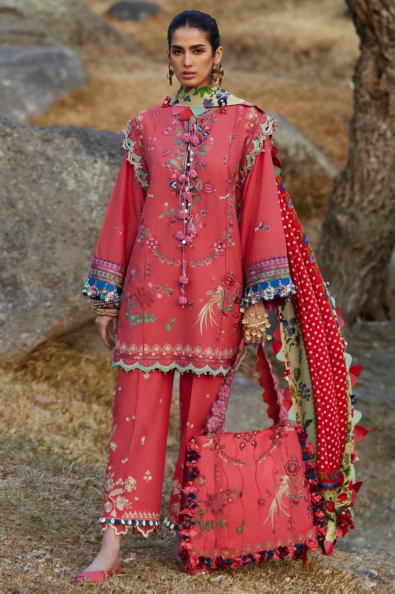 Elan | Luxury Lawn 25 | AURIELLE (EL25-06 B) -  Elan Ladies Clothes - Original Designer Dress - House of Maryam