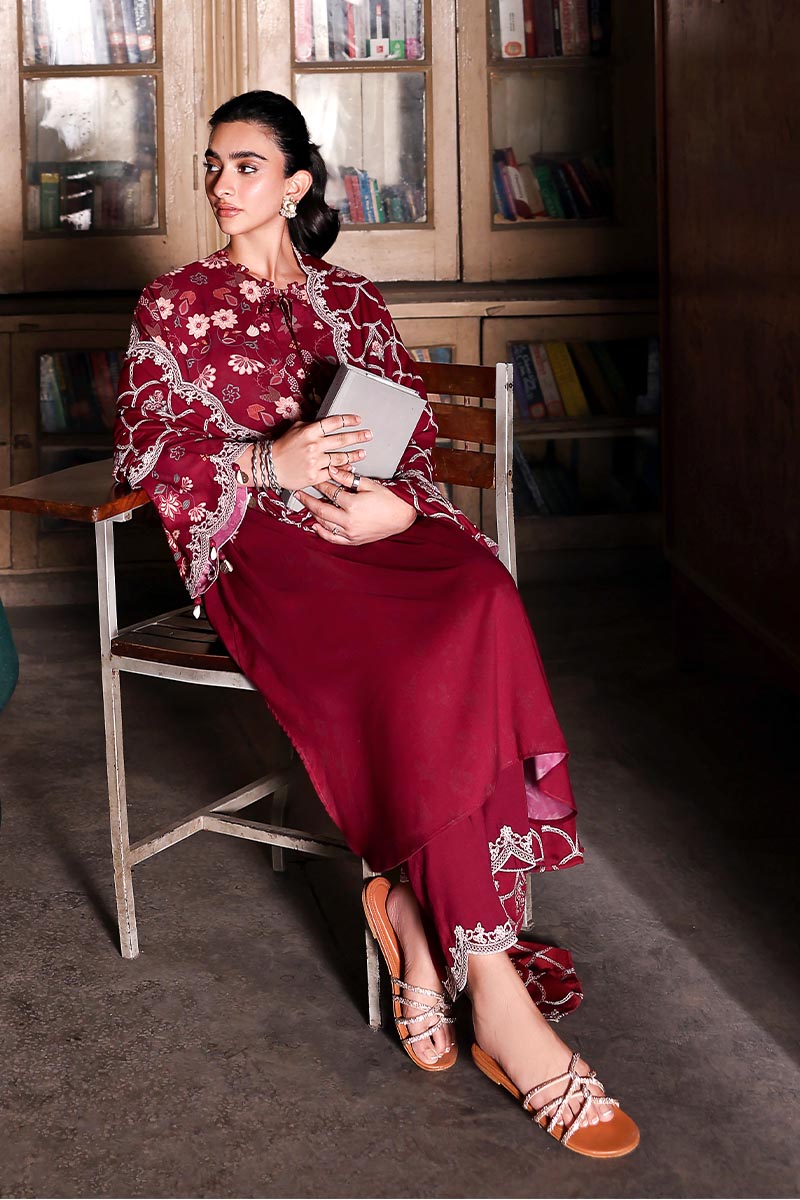 Cross Stitch | Khaddar Linen 25 | BERRY LUXE