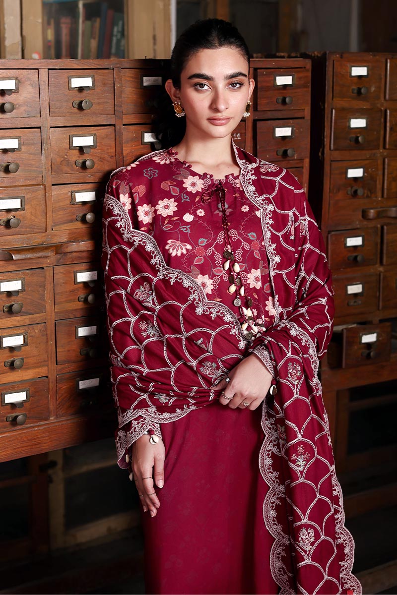 Cross Stitch | Khaddar Linen 25 | BERRY LUXE