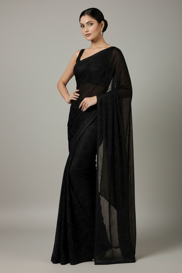 Stunning black saree