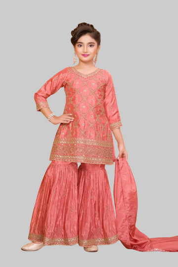 Elegant garara with soft net dupatta