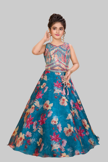 Classy floral printed lehenga