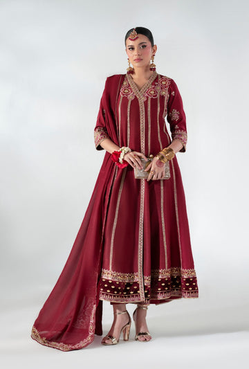 AJR Couture | Luxe Pret 25 |  Ruby Raffia