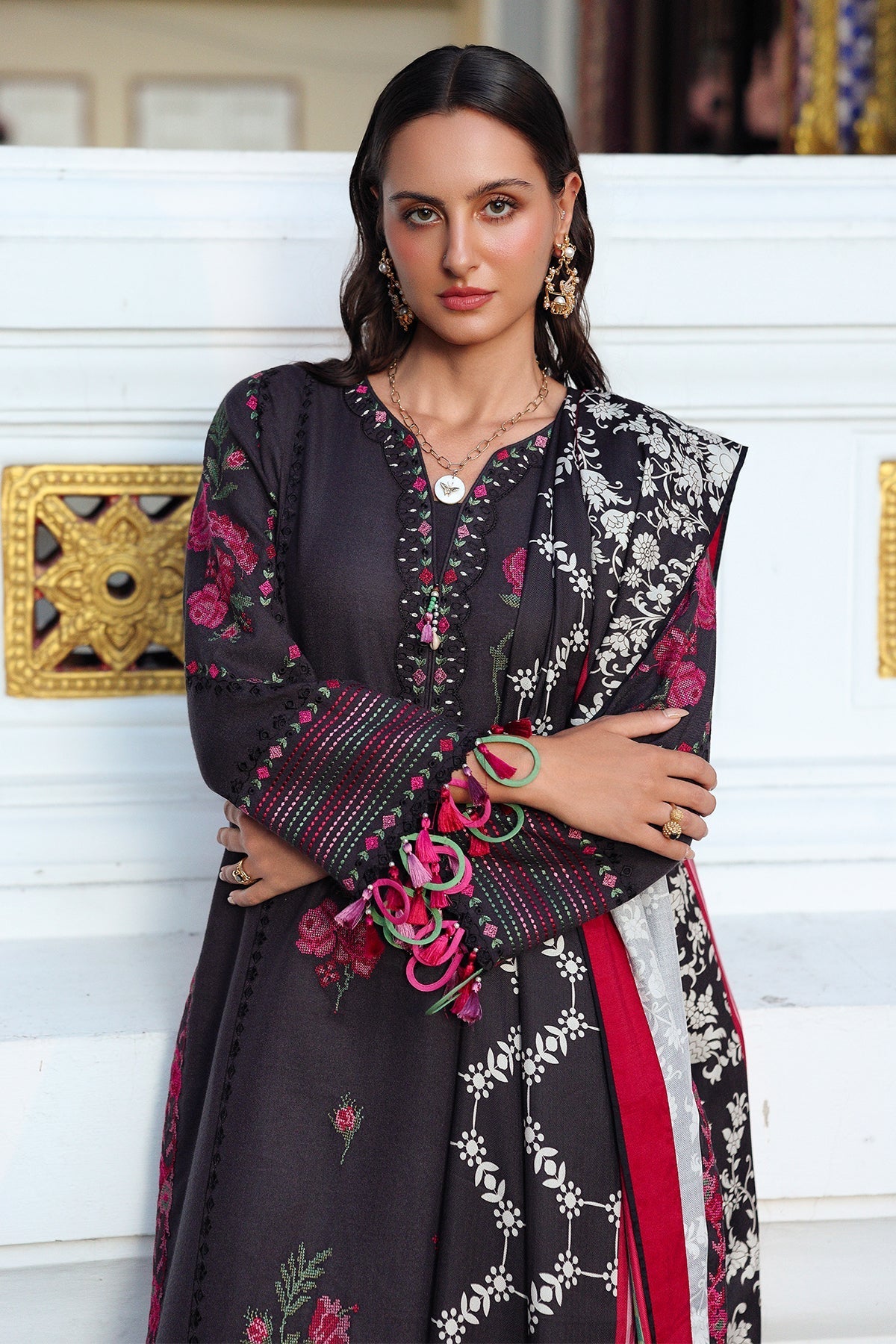 Charizma | Poshima Winters 25 |  3-pc Unstitched Wool Shawl Collection PSW5-05