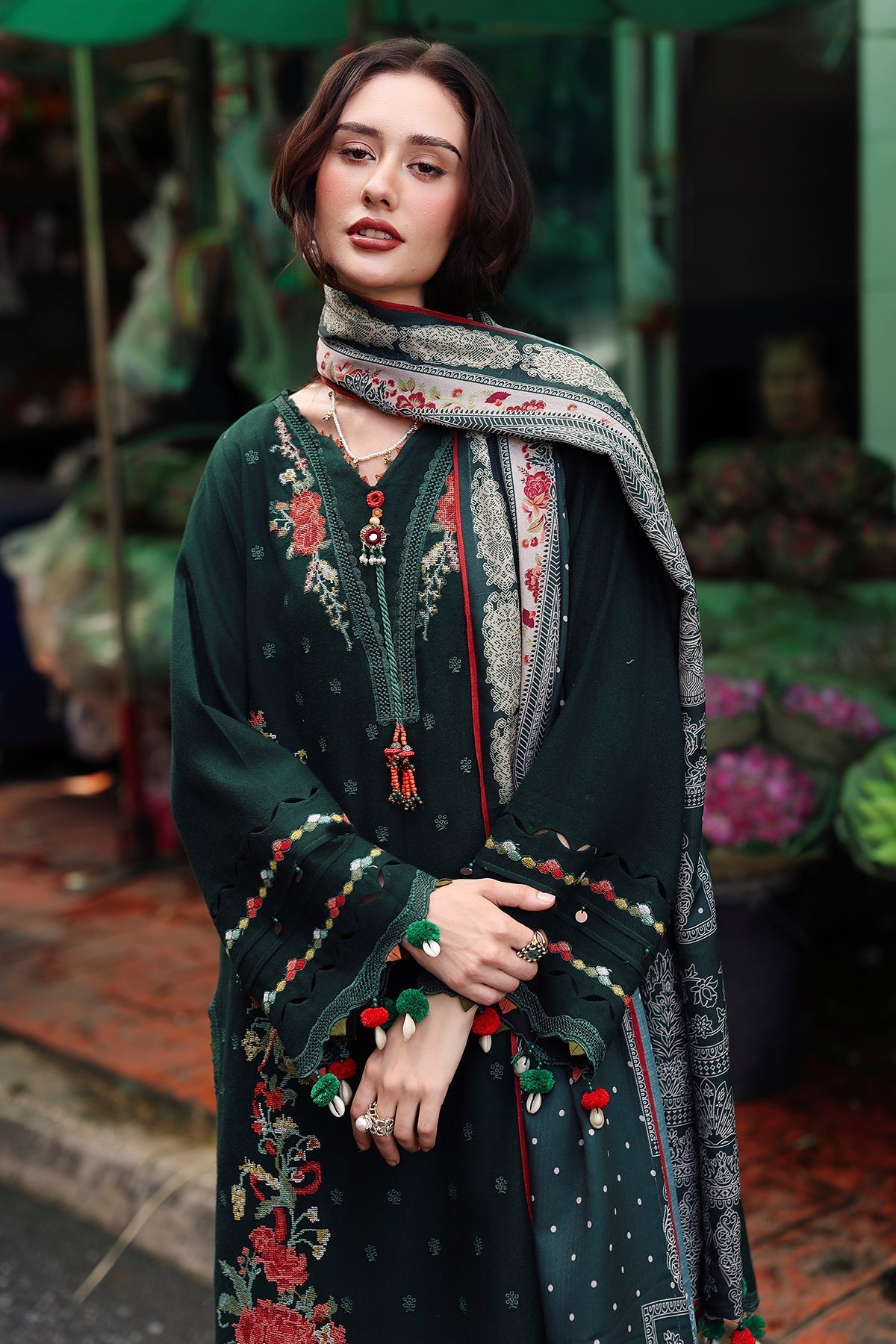 Charizma | Poshima Winters 25 |3-pc Unstitched Wool Shawl Collection PSW5-04