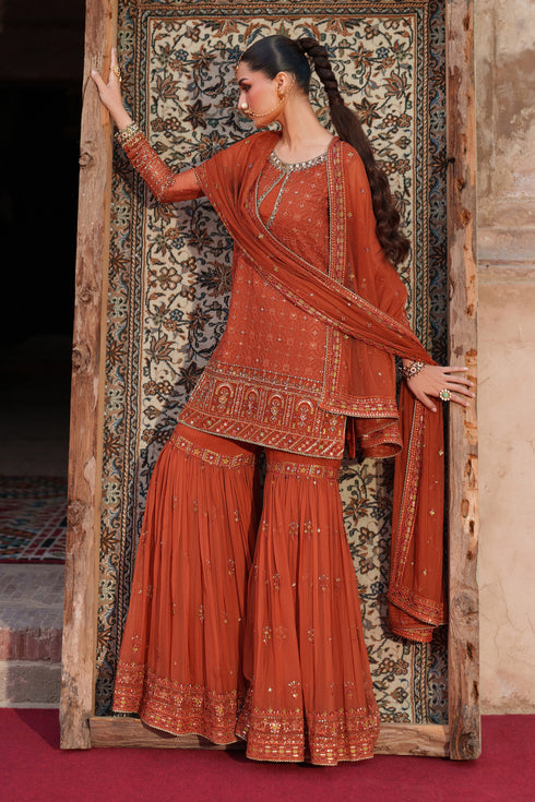 Naqshi | Kiraz Chiffon Collection | Tehzeen