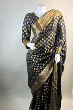 Black Banarasi Saree