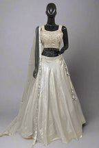 Elegant blush pink lehenga with intricate embroidery