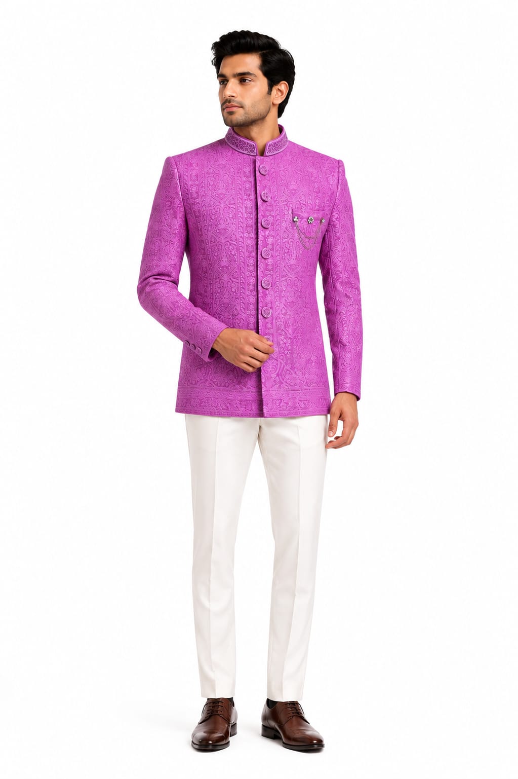 Premium pink jacket with Refined Elegance