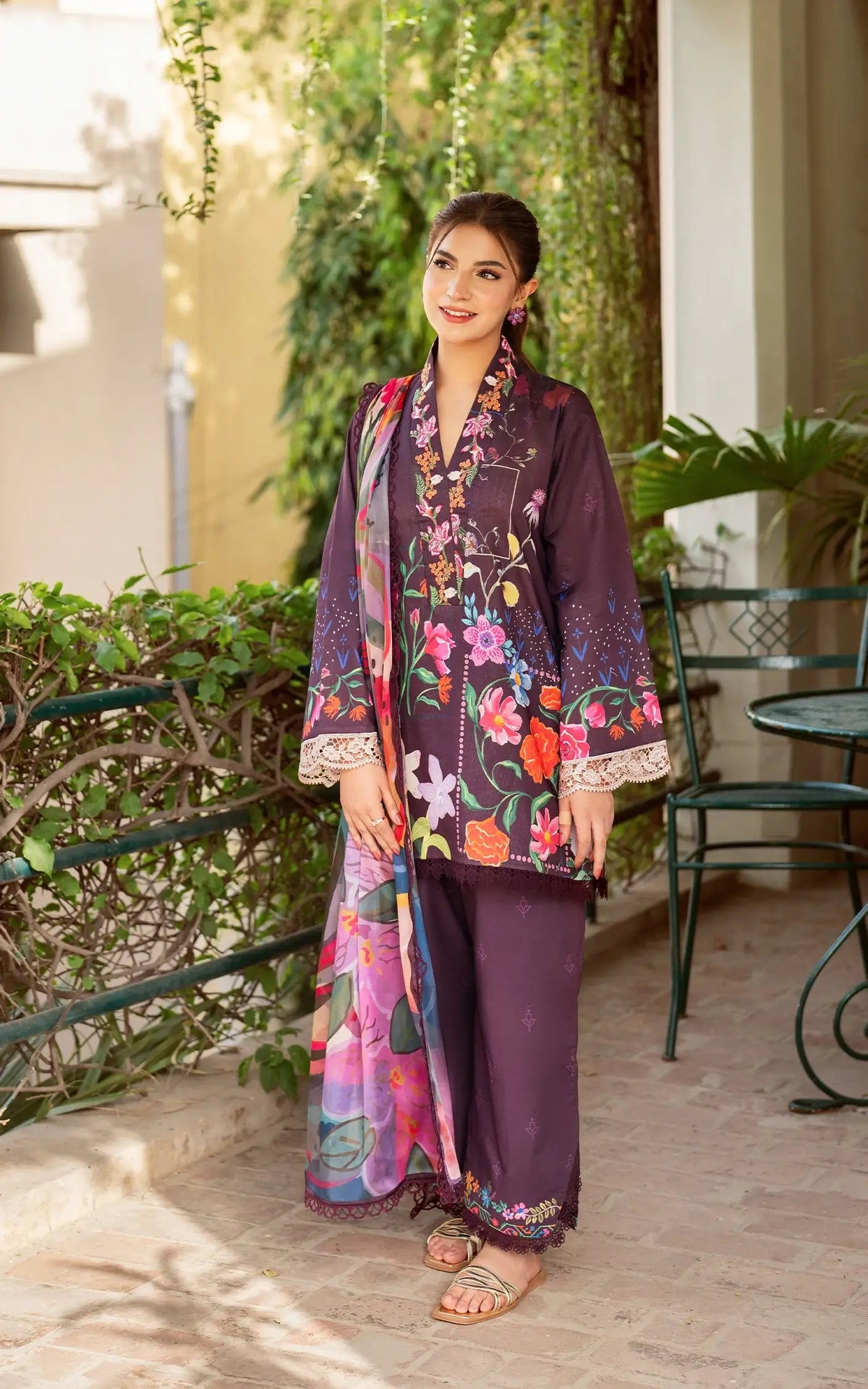 Asifa and Nabeel | Yakin Summer 25 | Whimsical Flora-(YKL25-12)