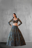 Mesmerising Blue hand Sequins lehenga
