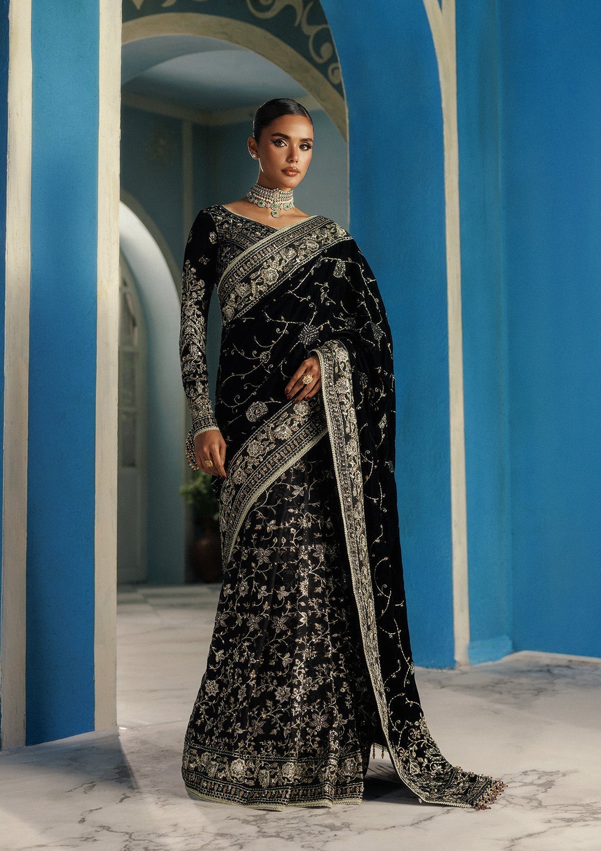 Aik Atelier | Udaipur Velvet 25 |  LOOK 04