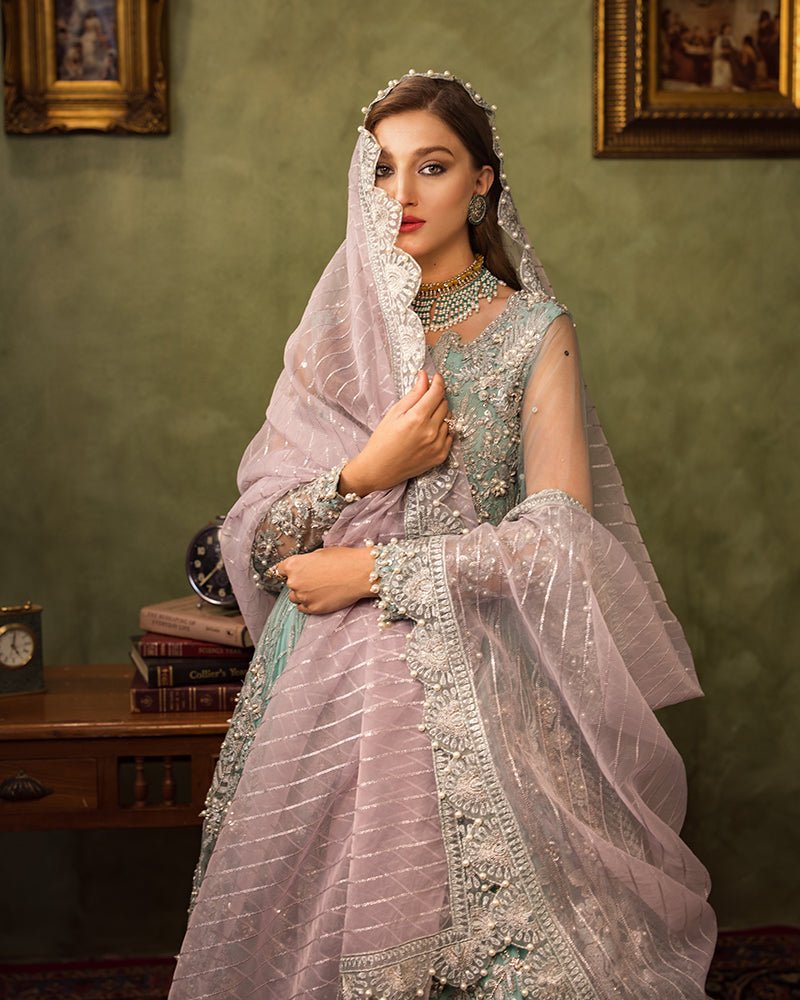 Ain | Aroosh Luxury Formals 24 | AR-89 CHASHM (Aqua Blue)