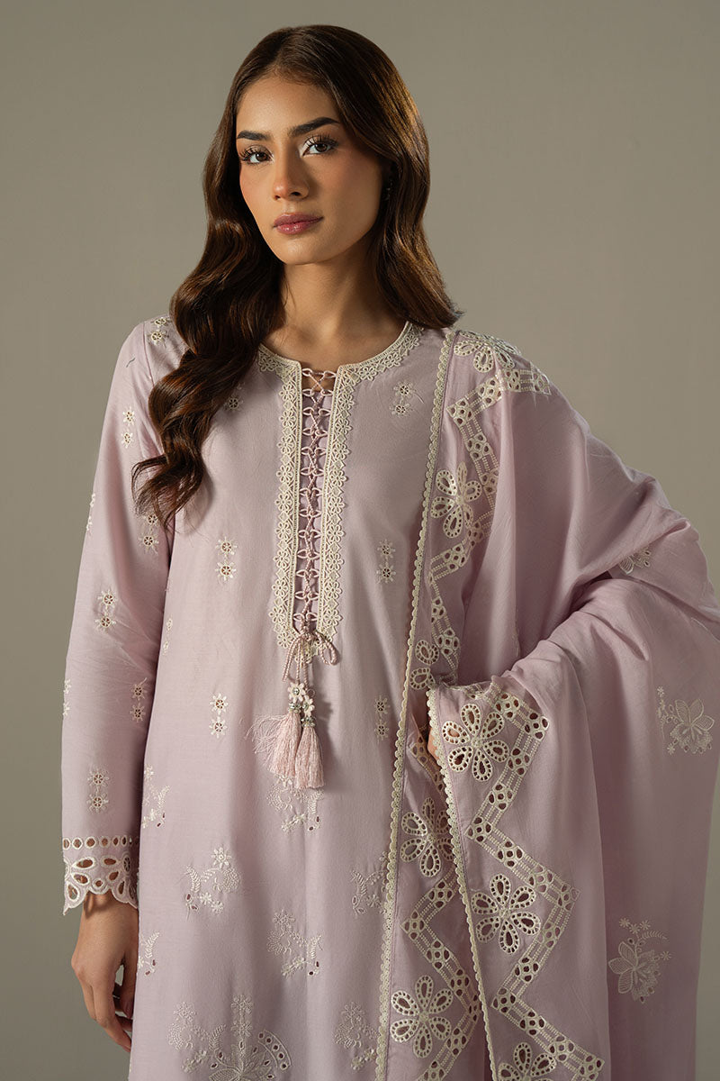 Cross Stitch | Chikankari Lawn 25 | LILAC BLOOM