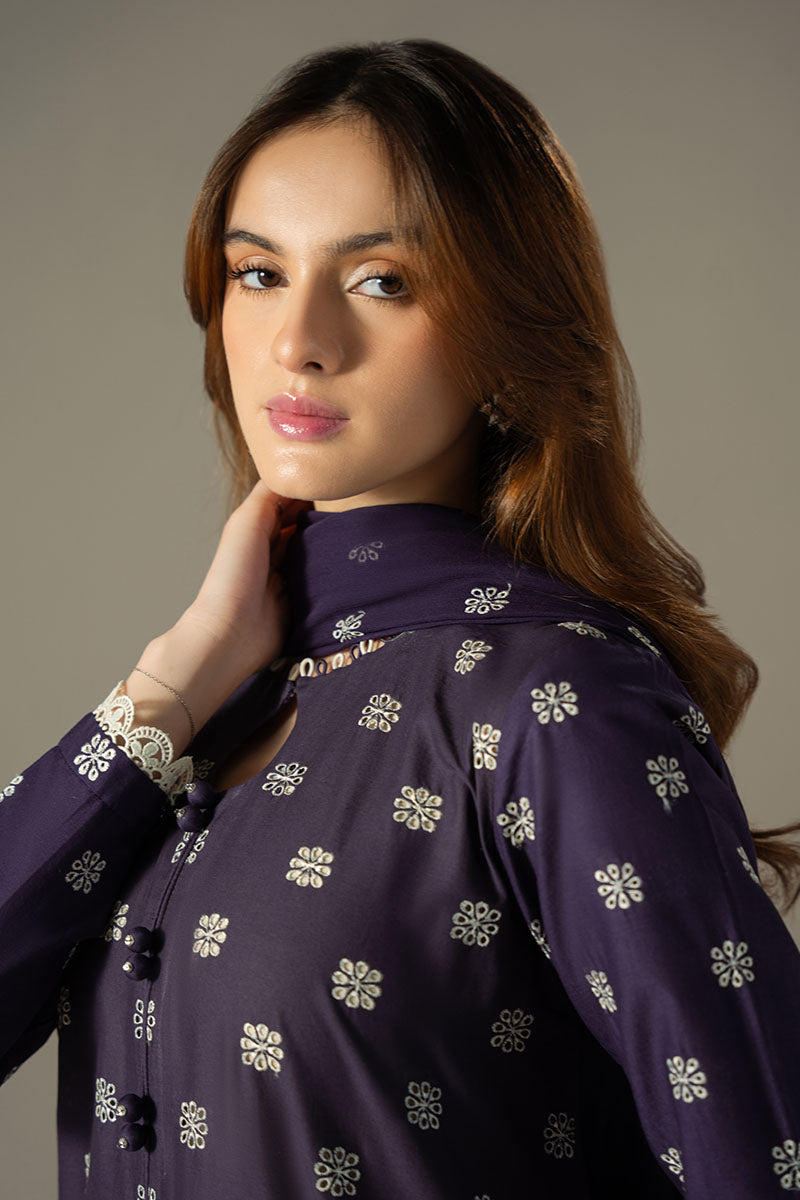 Cross Stitch | Chikankari Lawn 25 | INDIGO ROYAL